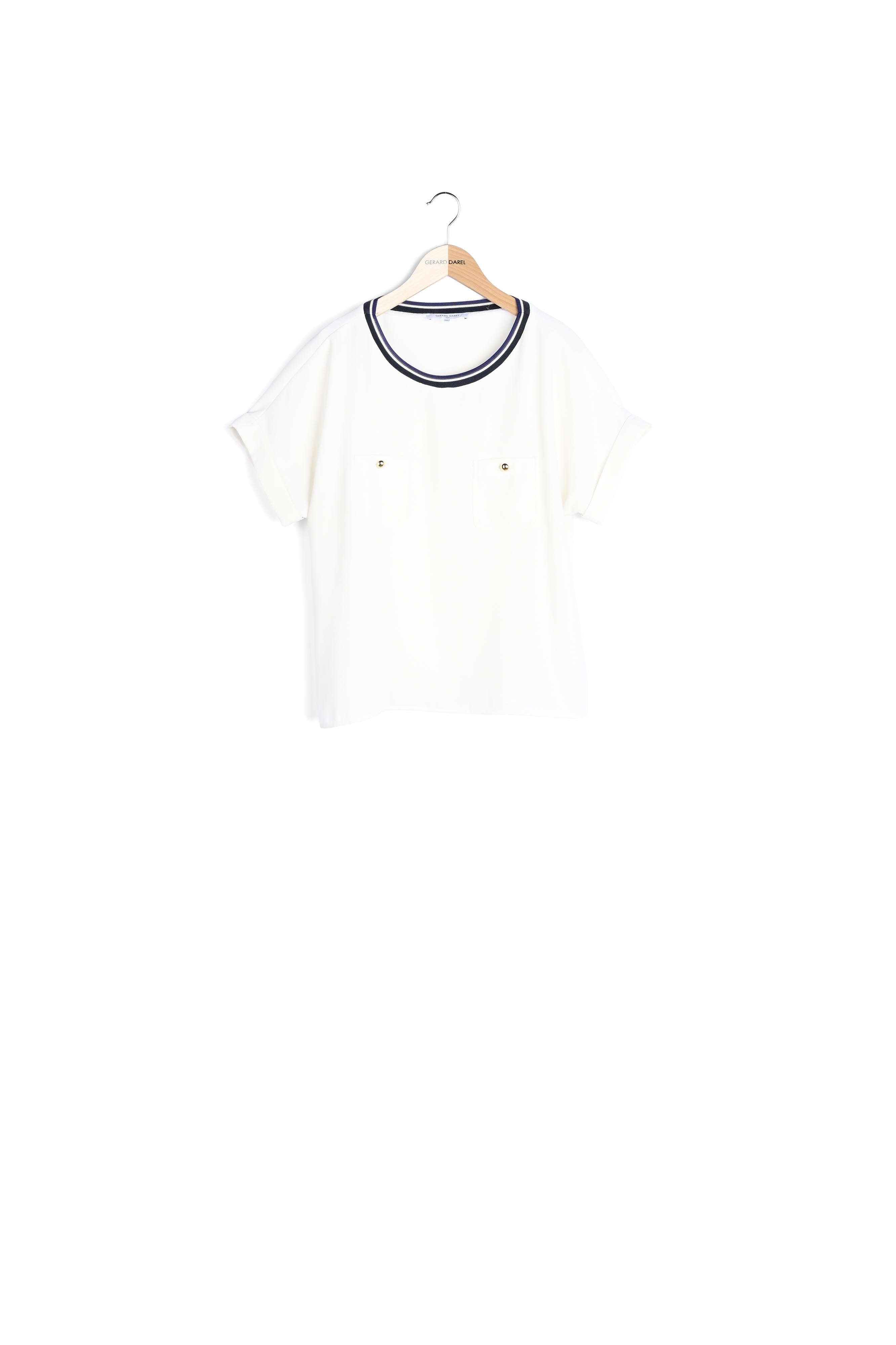 NUNZIA - Top en crêpe avec poches Faume - seconde main