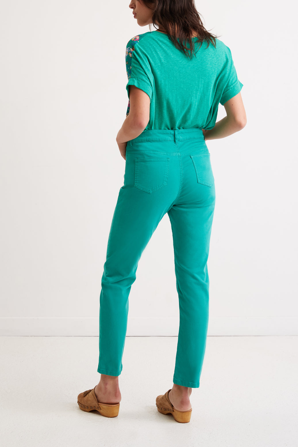 Pantalon en coton stretch - ELAENORE Faume - seconde main