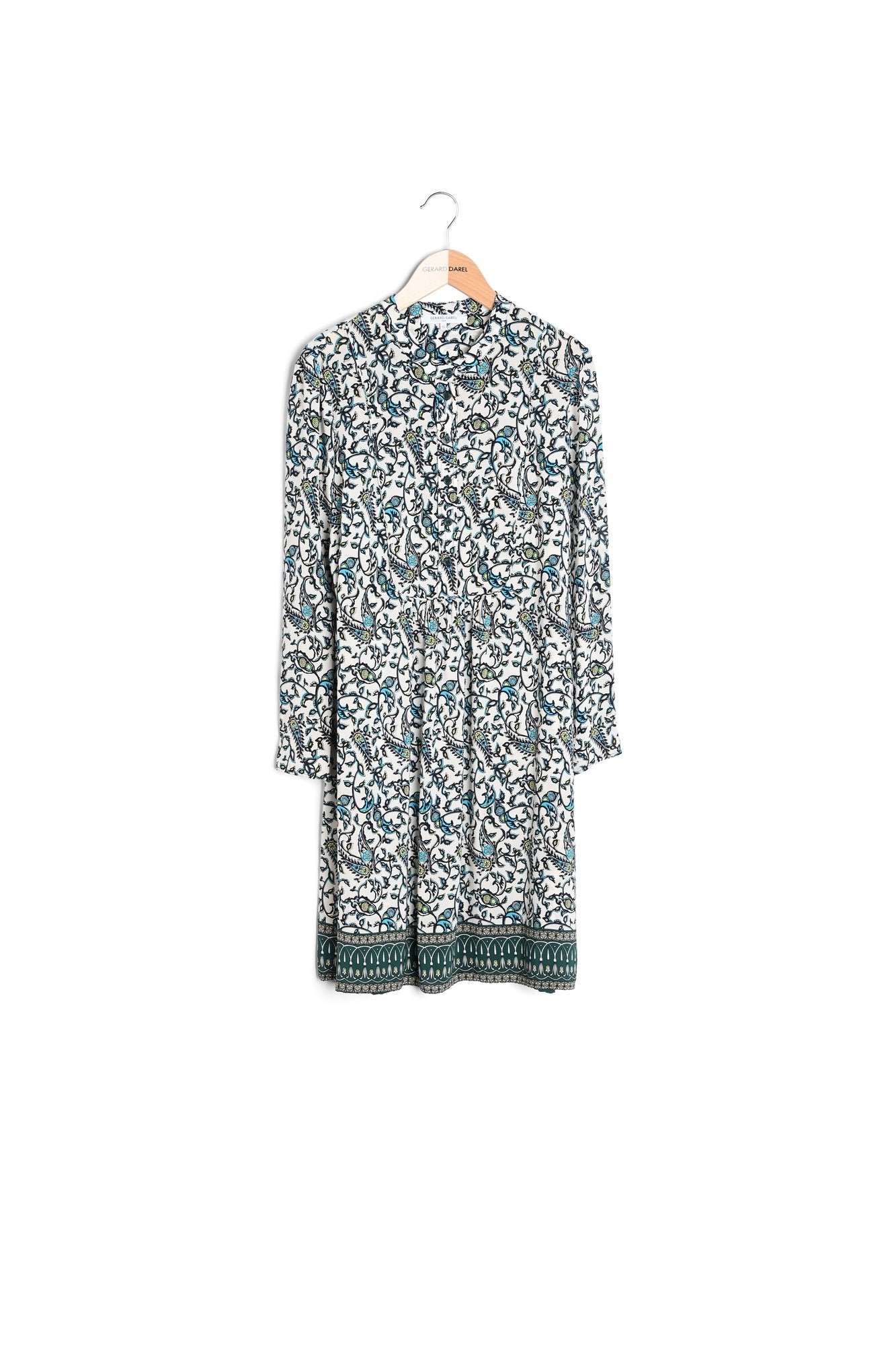 SHAILY - Robe-chemise courte en soie imprimée Faume - seconde main