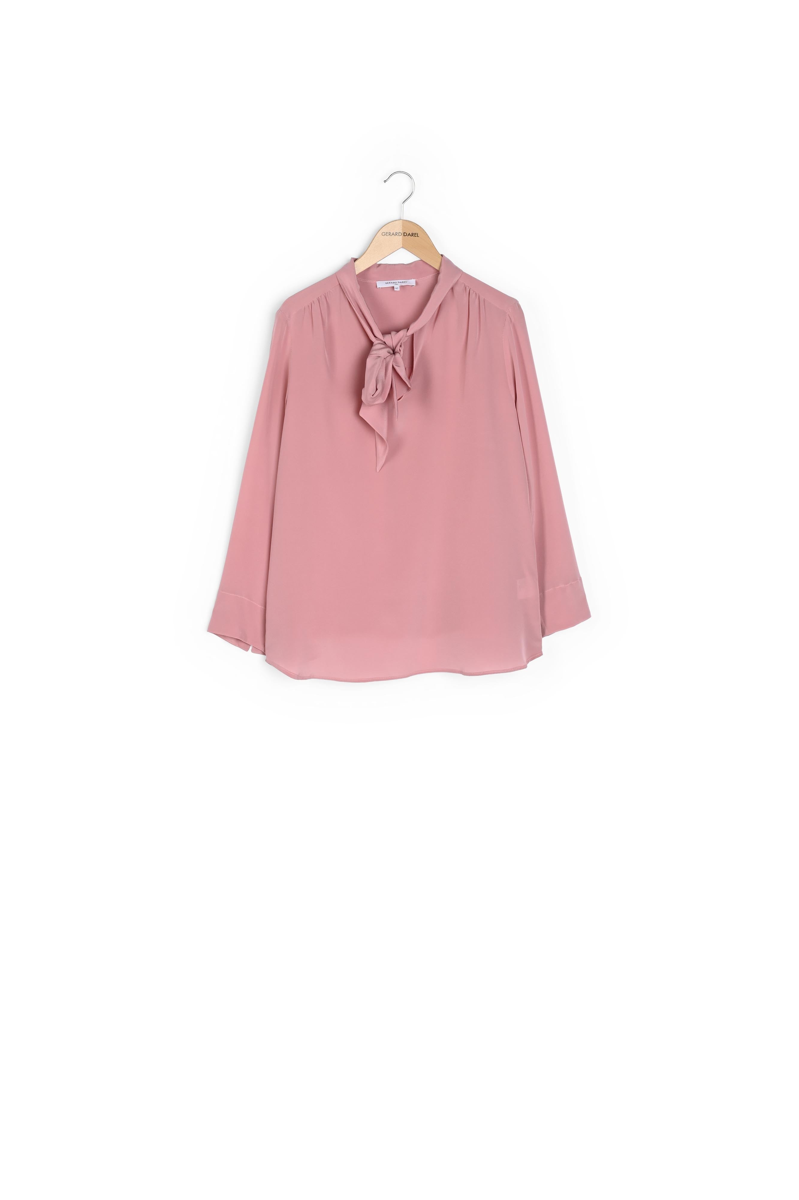 MADDIE - Blouse en soie lavallière Faume - seconde main