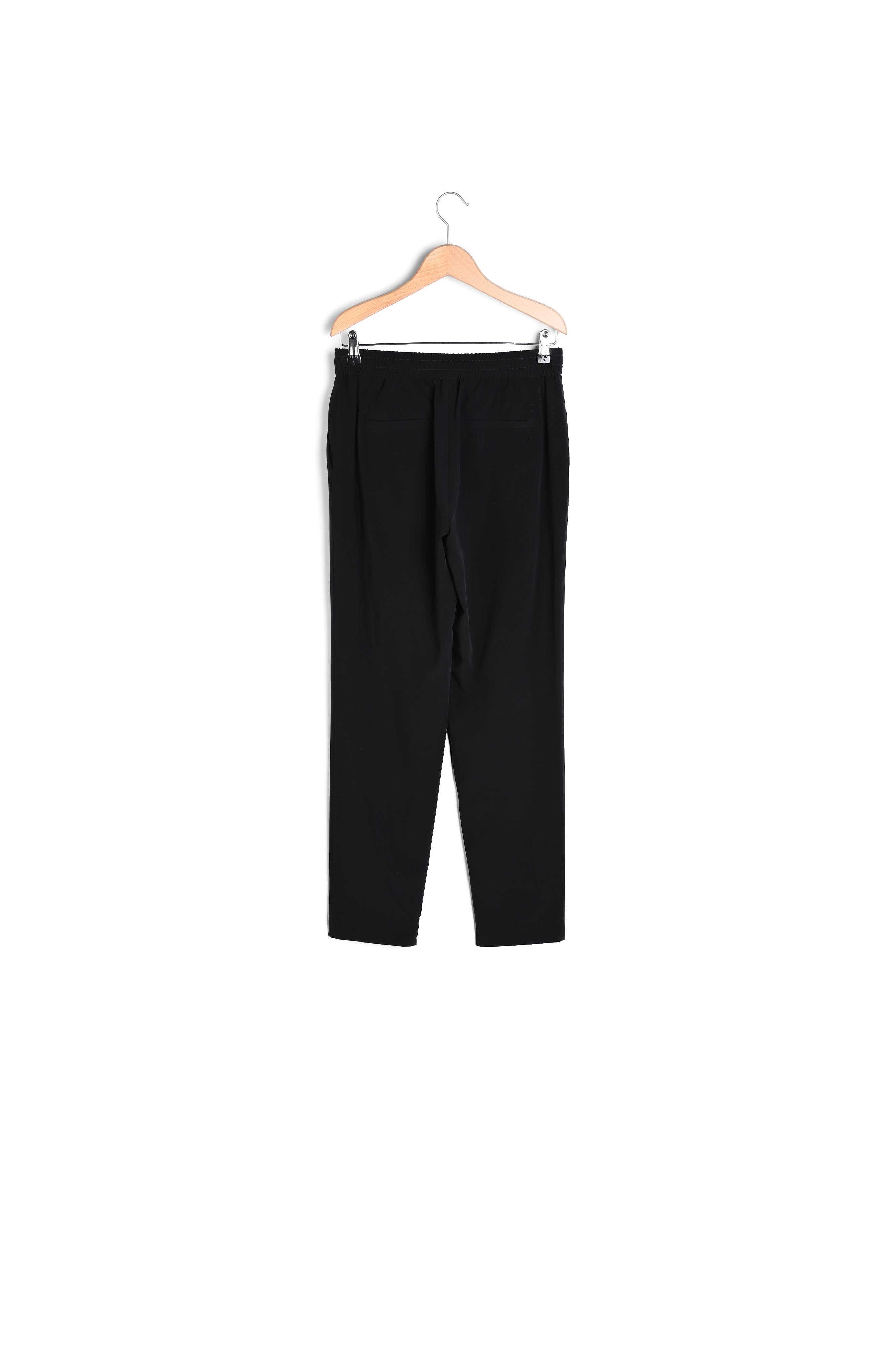 MINA - Pantalon fluide 7/8 en crêpe Faume - seconde main