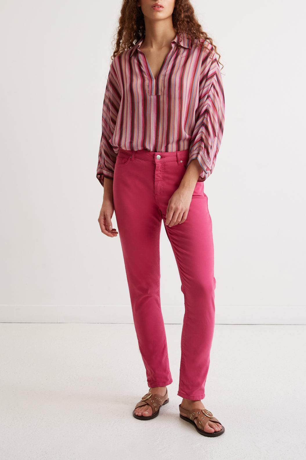 Pantalon en coton stretch - ELAENORE Faume - seconde main