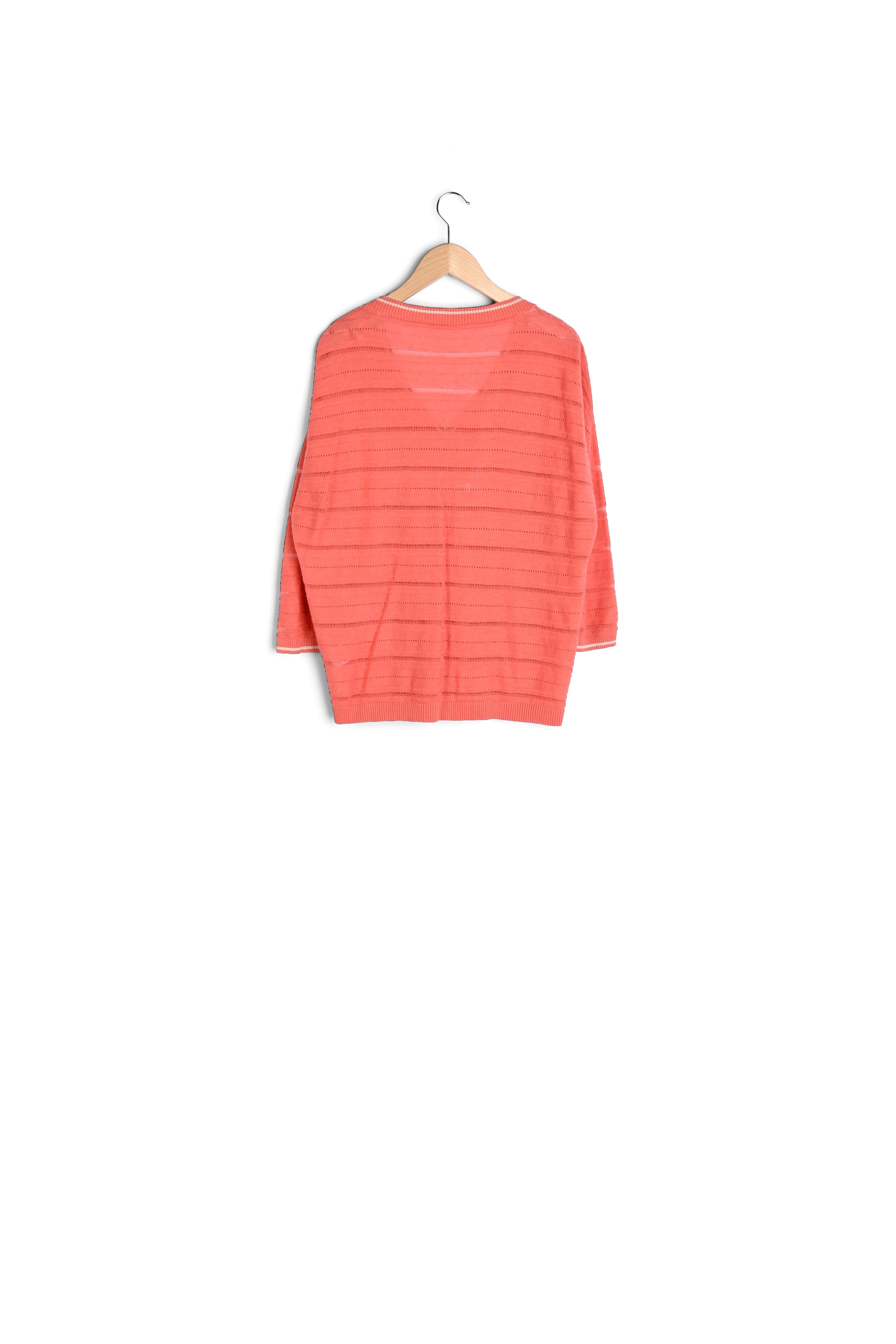 Pull V en maille ajourée - LAELIA Faume - seconde main