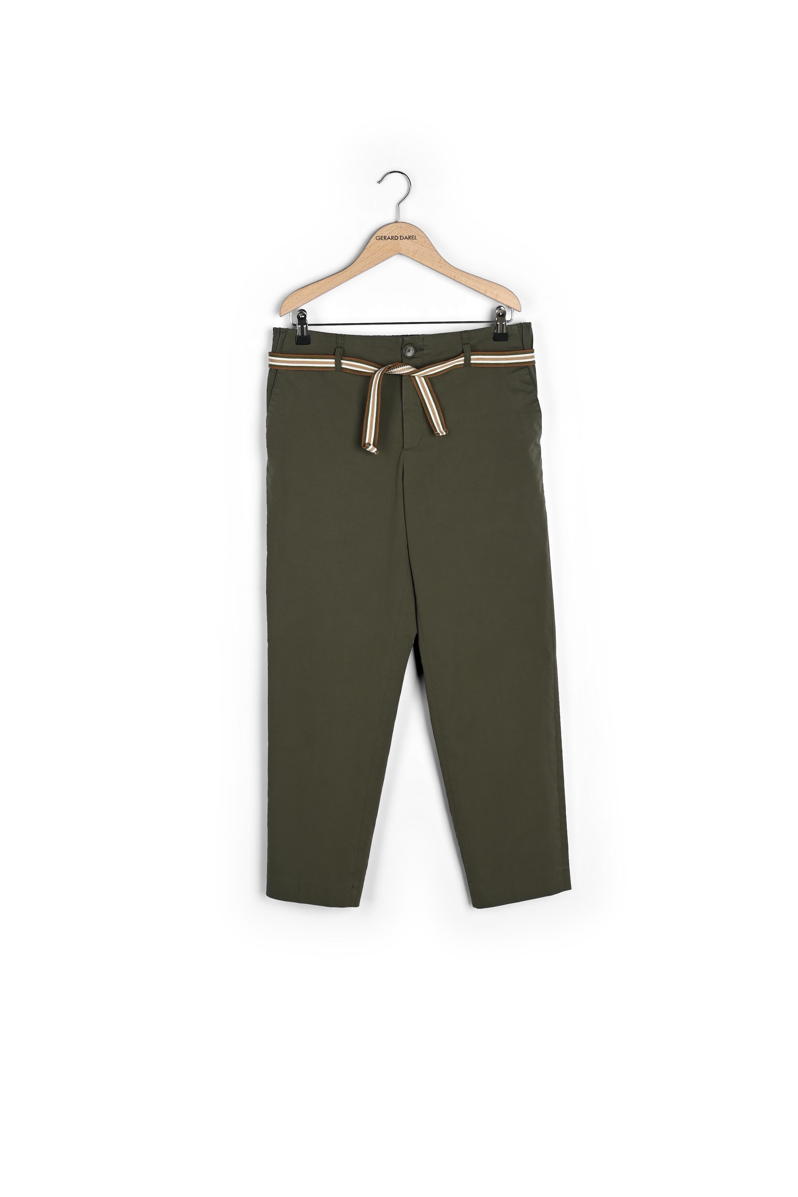 MARLEY - Pantalon 7/8 façon chino en toile Faume - seconde main