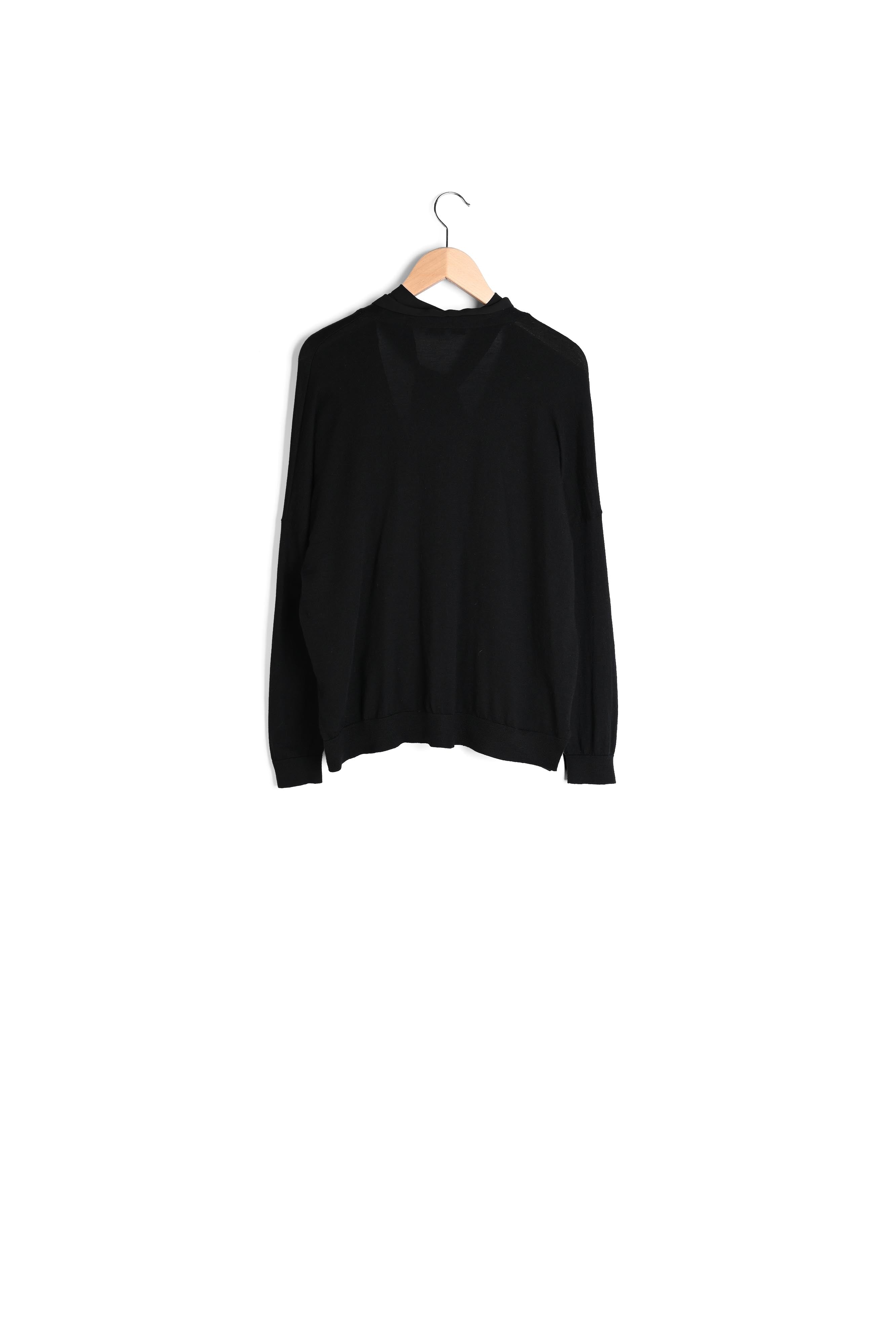 SIBYLLE - Cardigan oversize Laine Mérinos Faume - seconde main