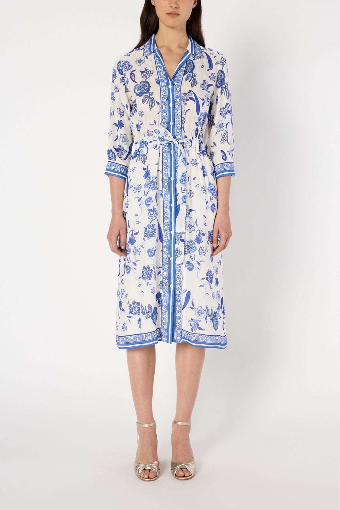 Robe chemise imprimée - POLETTE Faume - seconde main