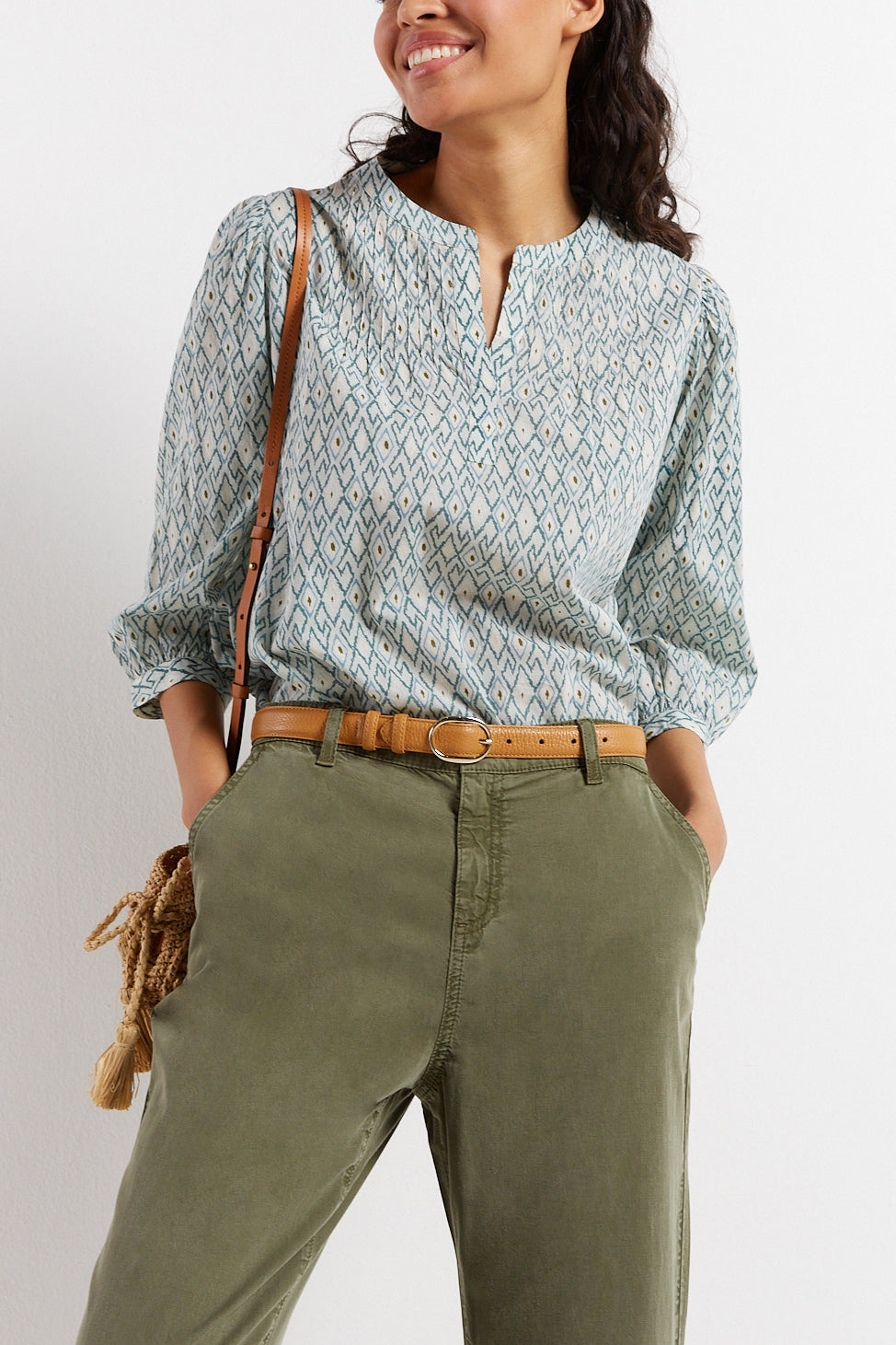 Blouse en voile de coton imprimé - CLOTHILDE Faume - seconde main