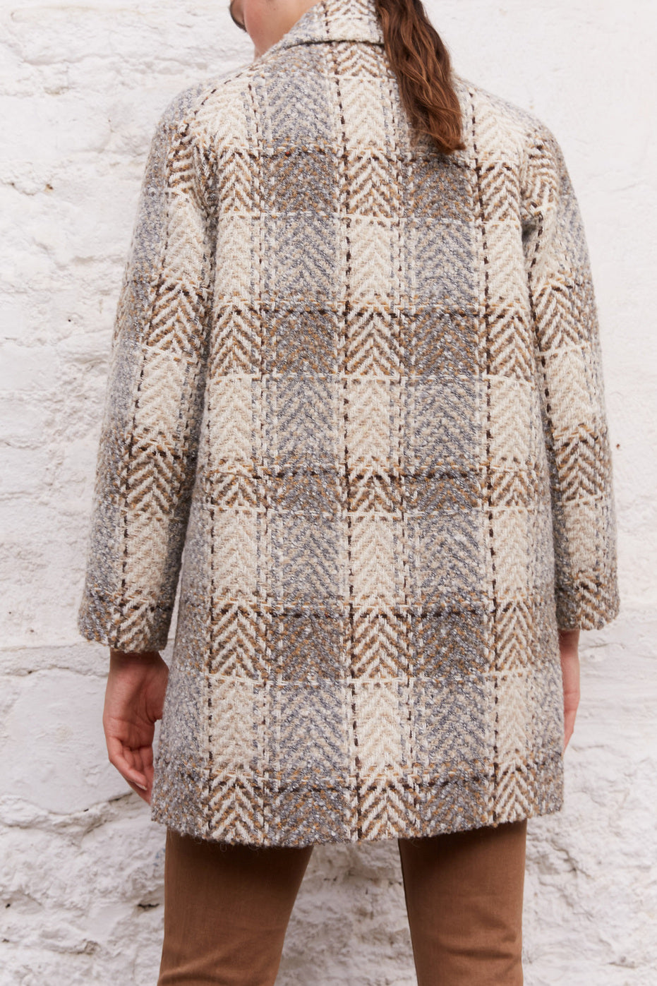 SIANA - Manteau oversize en tweed Faume - seconde main