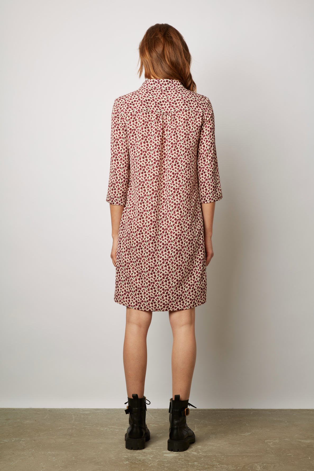 Robe courte zippée à fleurs - JORGIA Faume - seconde main