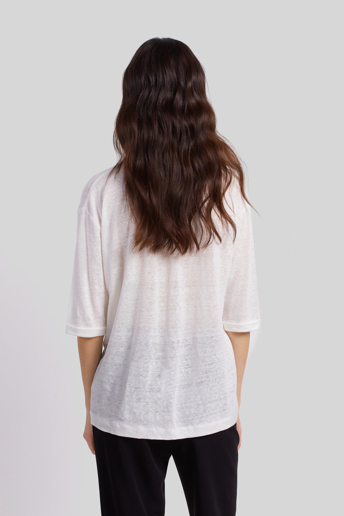 Tee-shirt boutonné en lin - ANABELLE Faume - seconde main