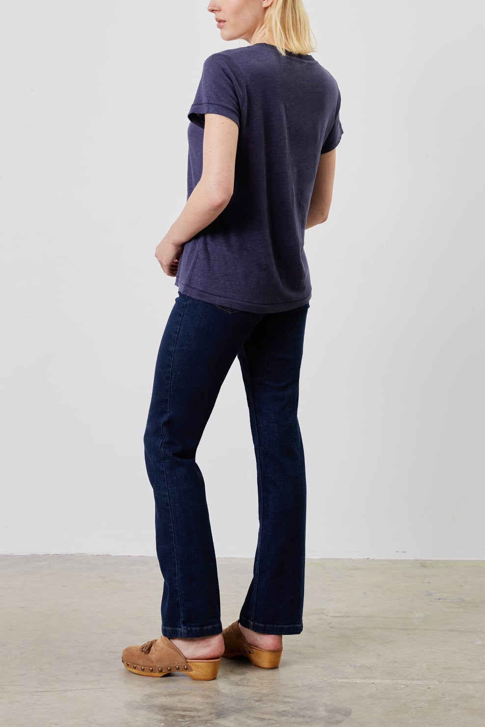 T-Shirt V en lin - APPOLON Faume - seconde main
