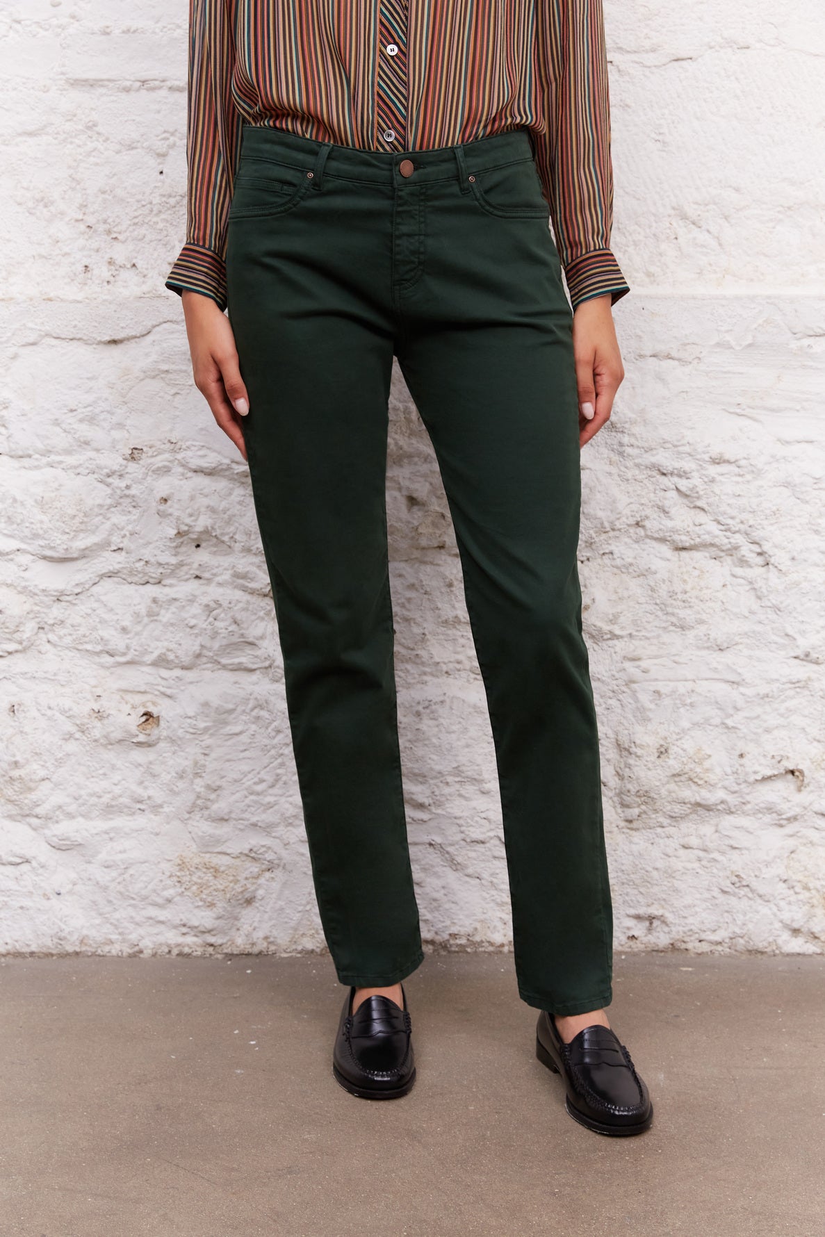 Pantalon slim en coton Stretch - EZRA Faume - seconde main