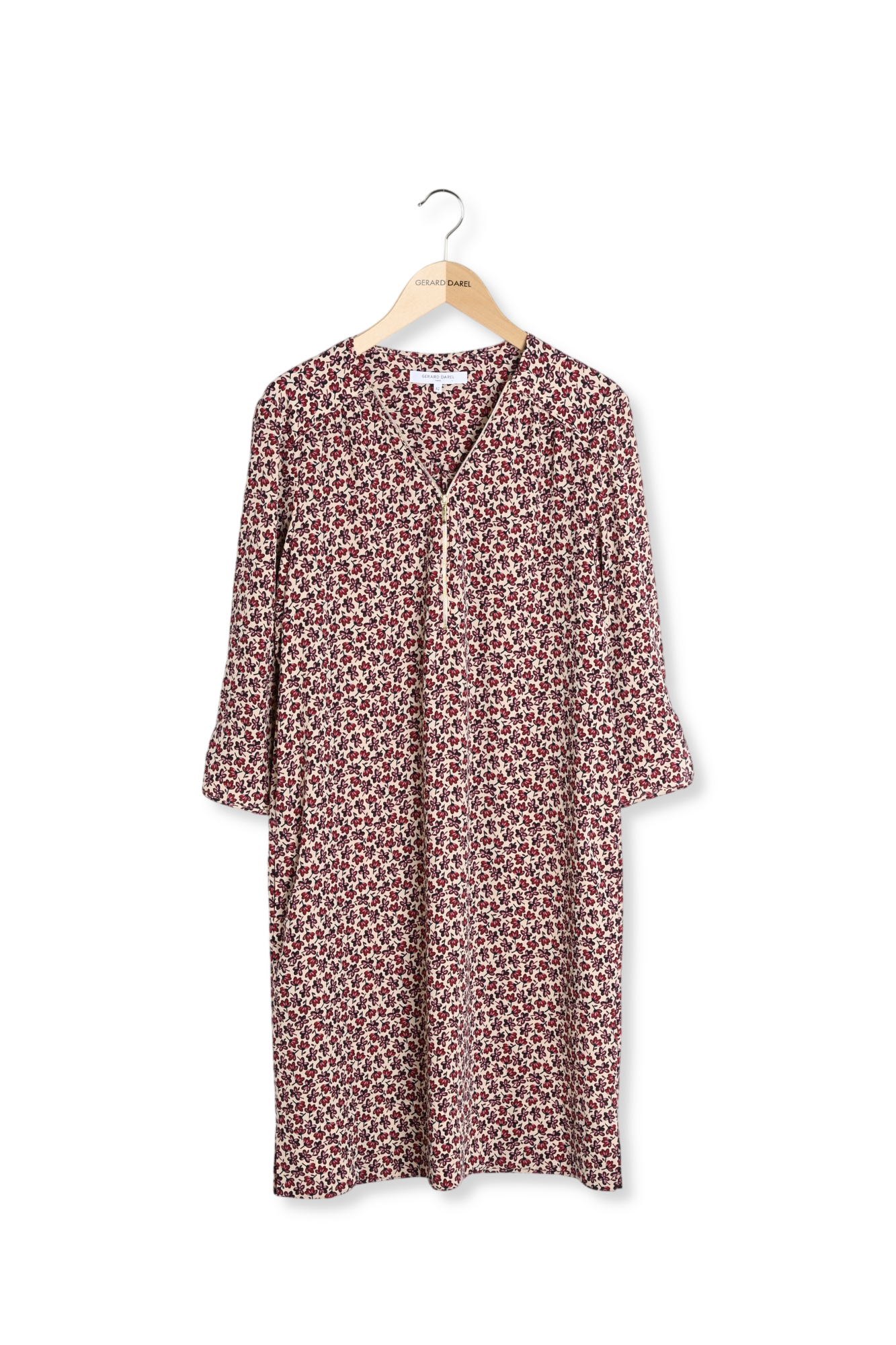 Robe fleurie avec encolure zippée - JAHLYA Faume - seconde main