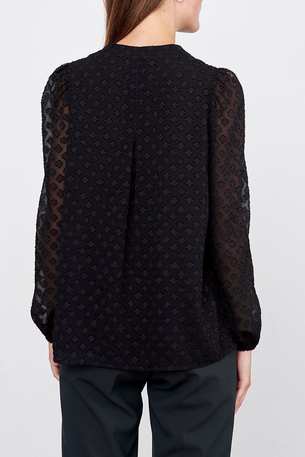 MYA - Top gaufré en jacquard dévoré Faume - seconde main