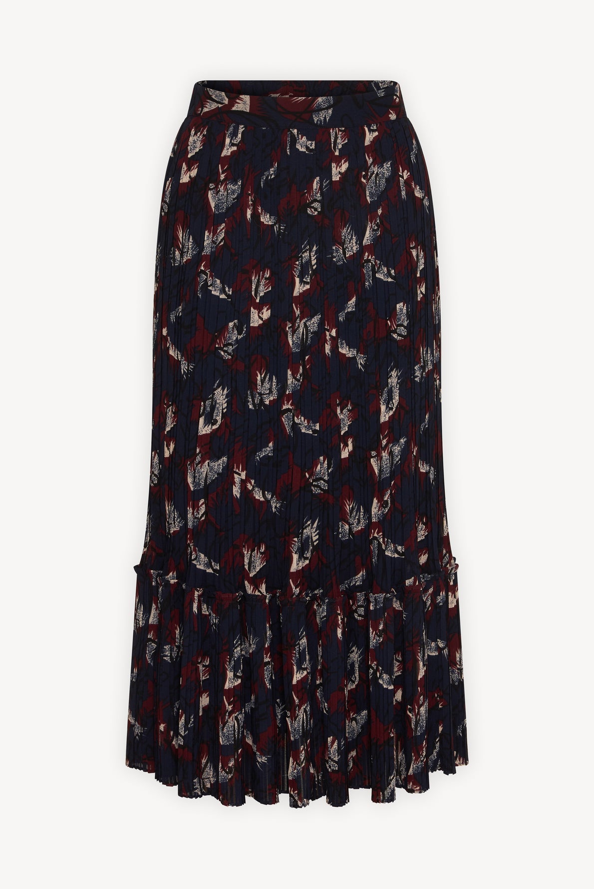 Jupe midi plissé et imprimé - BLANCA Faume - seconde main