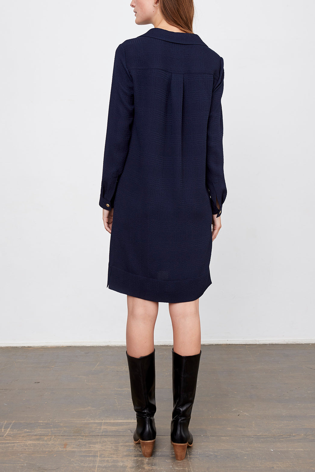 DOMENCIA - Robe-chemise en crêpe Faume - seconde main