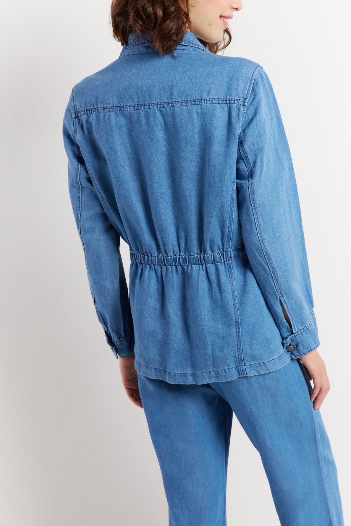 AMALTHEA - Veste façon saharienne en jean Faume - seconde main