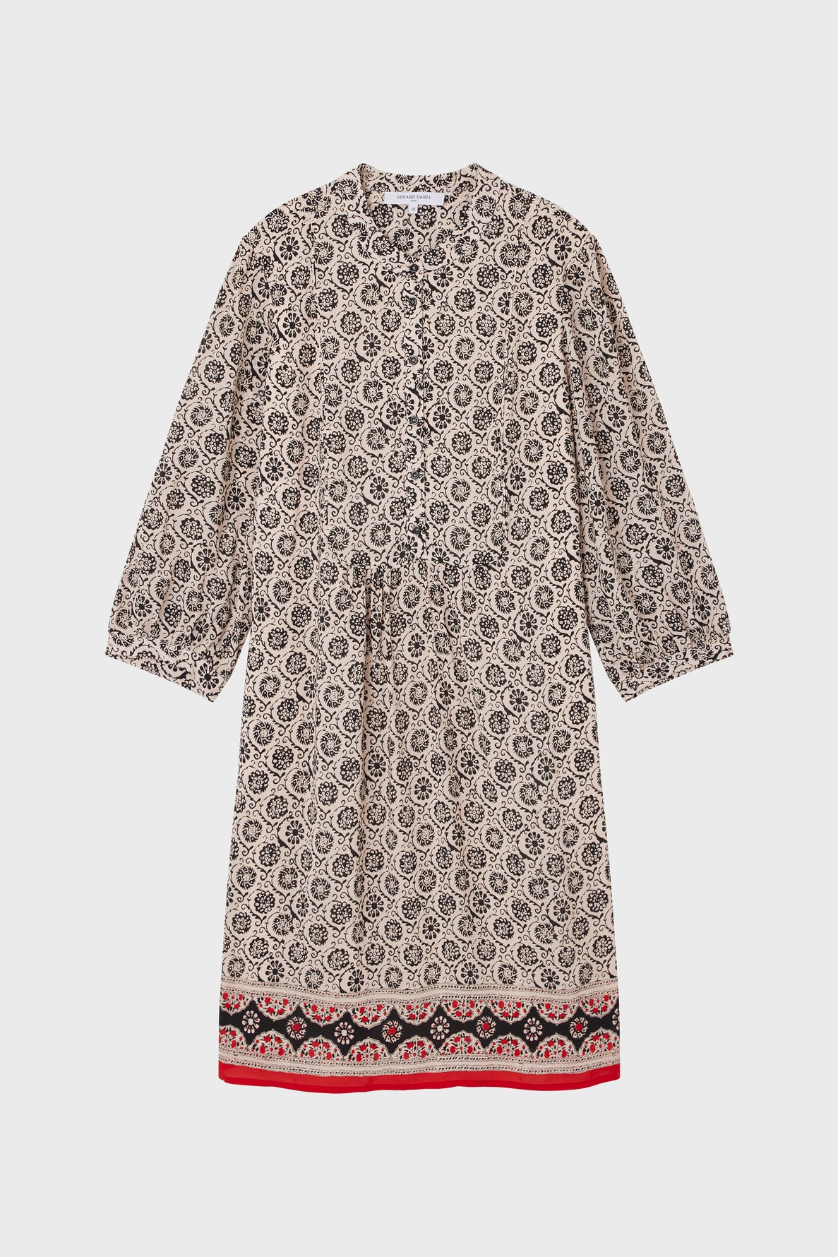 Robe imprimée à plastron - JENA Faume - seconde main