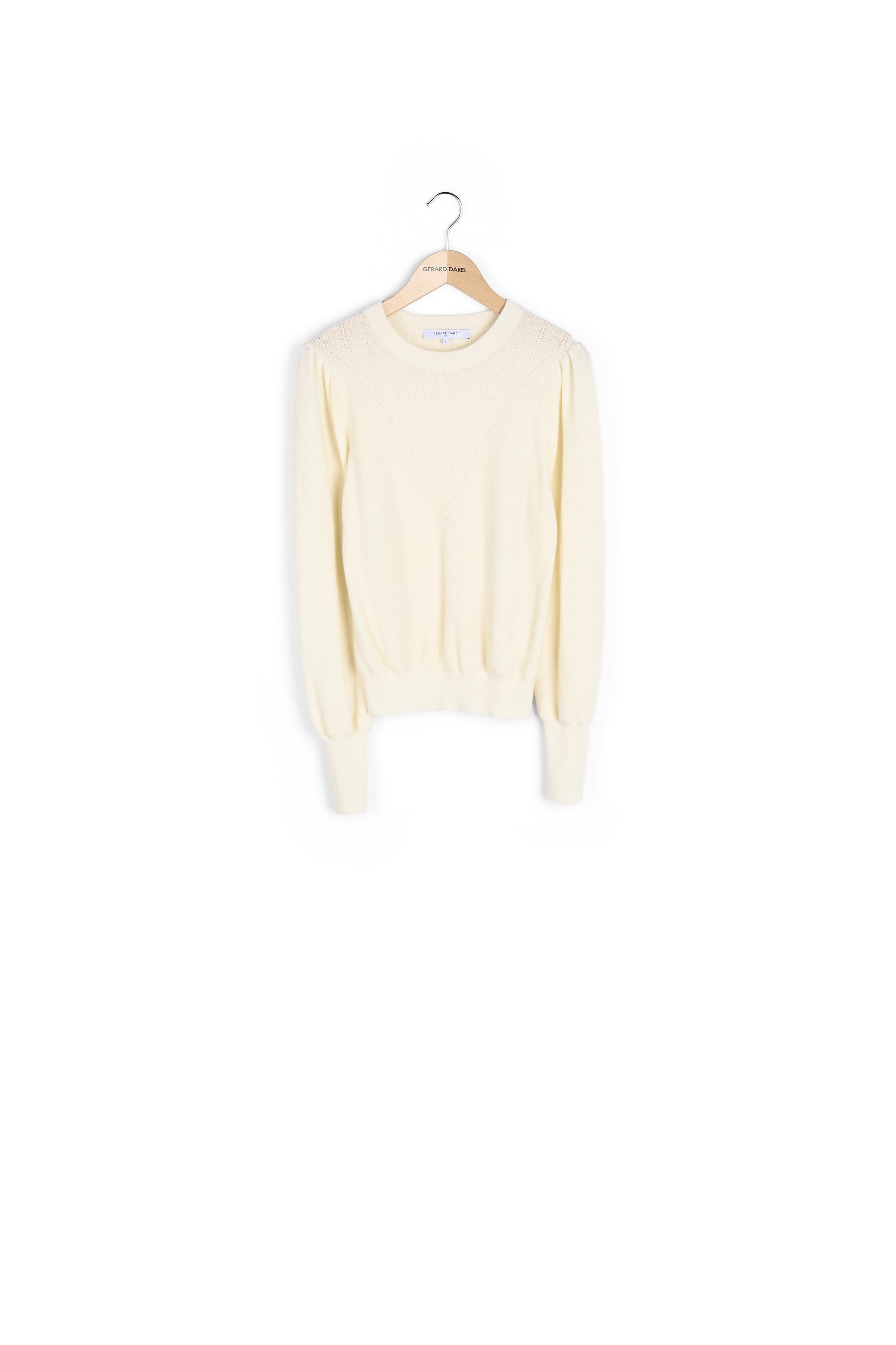 Pull ajusté en laine à détails fantaisie - LEONORA Faume - seconde main