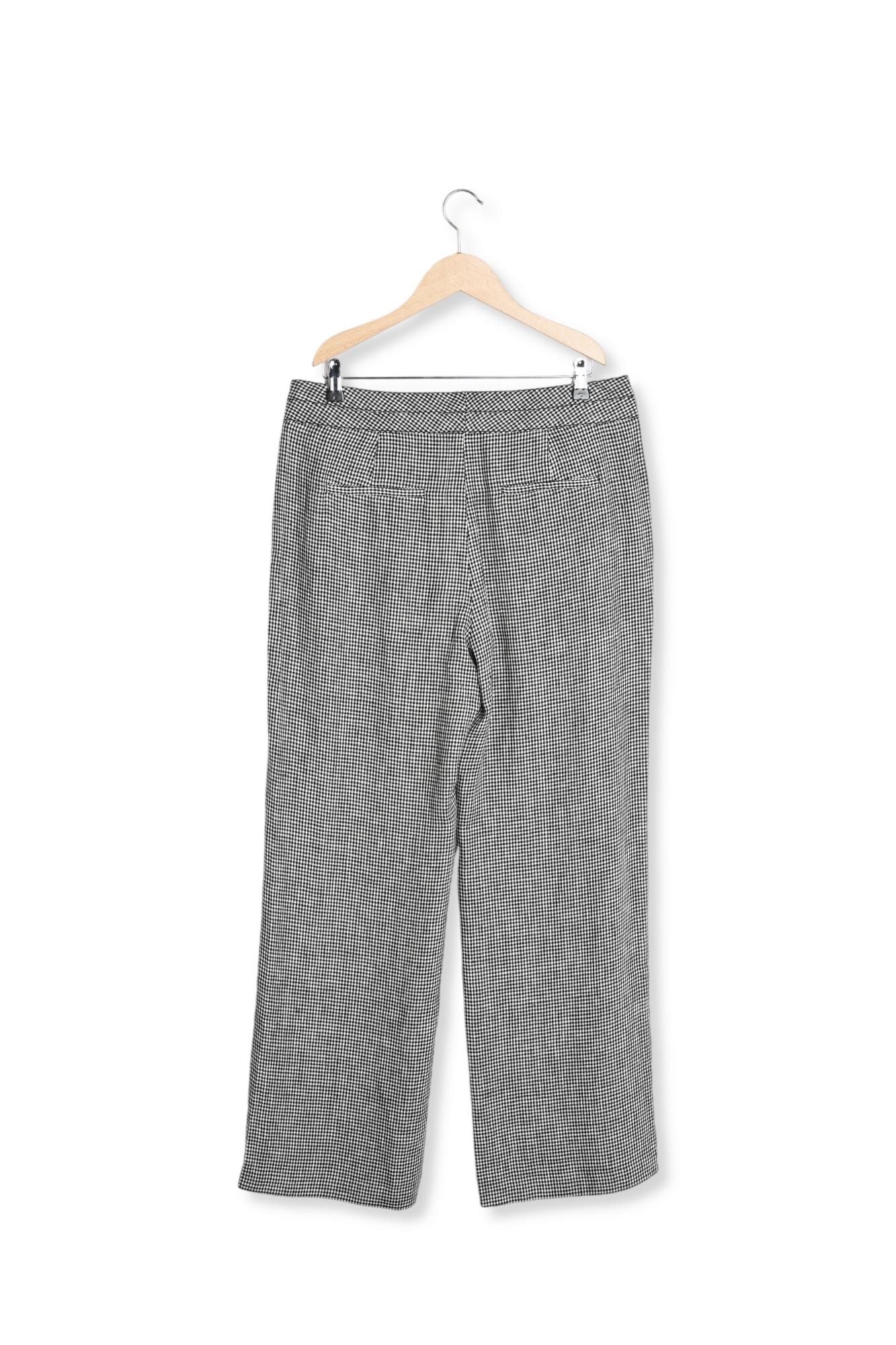 MIMMA - Pantalon large en lin vichy Faume - seconde main