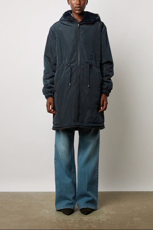 Parka réversible intérieur fausse fourrure - SANAE Faume - seconde main