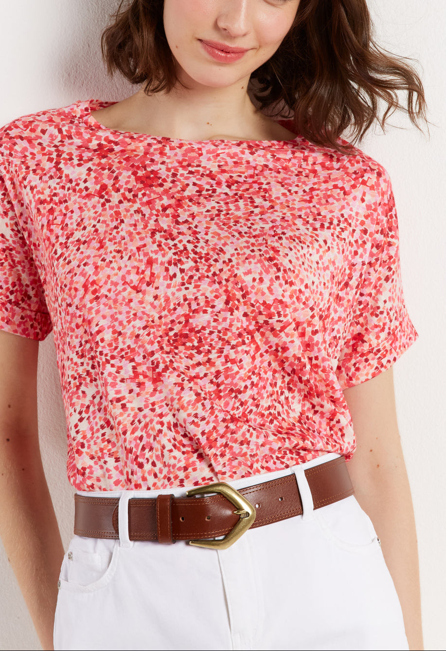 Tee-shirt loose à motif - ANGELE Faume - seconde main