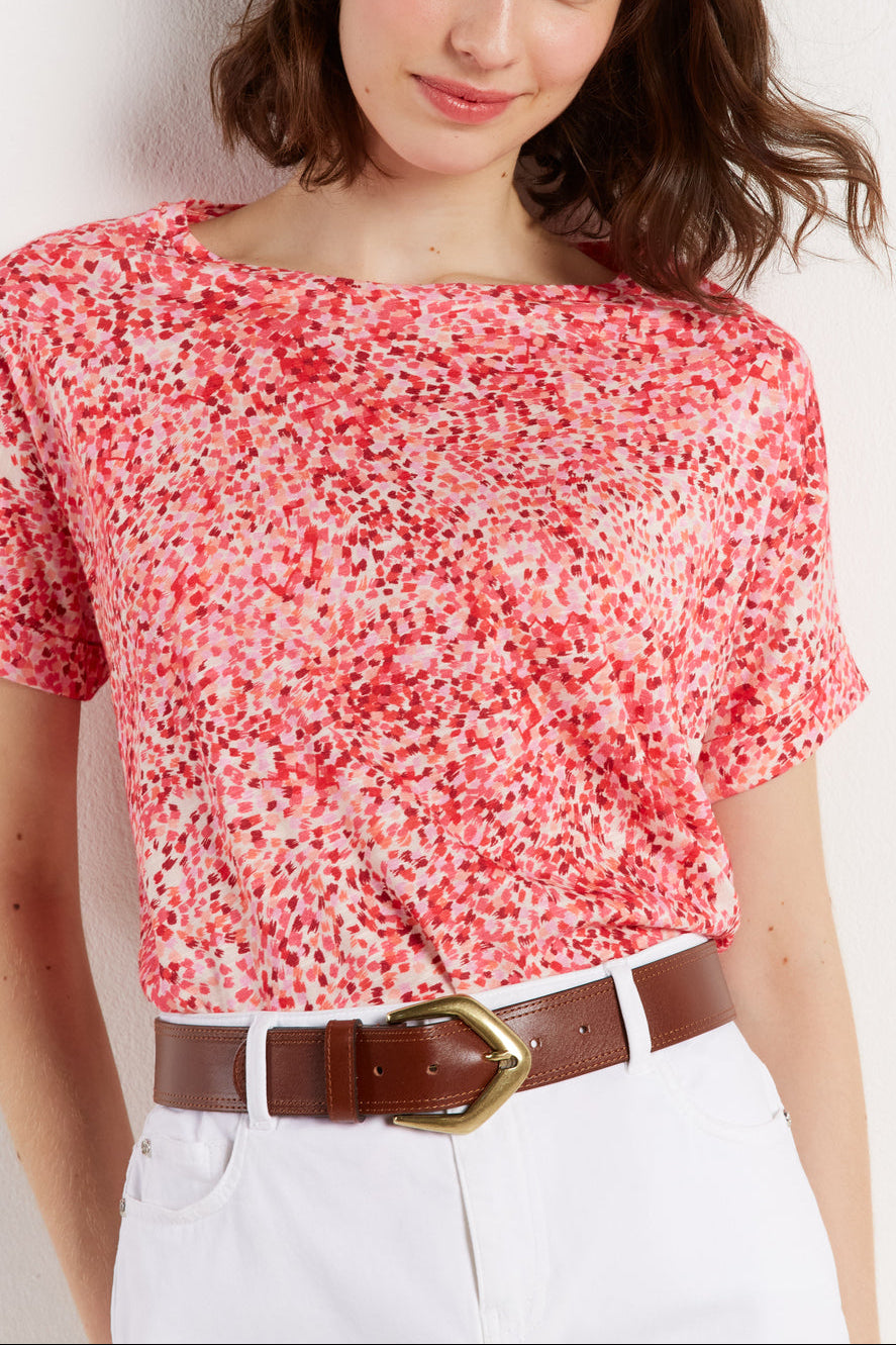 Tee-shirt loose à motif - ANGELE Faume - seconde main