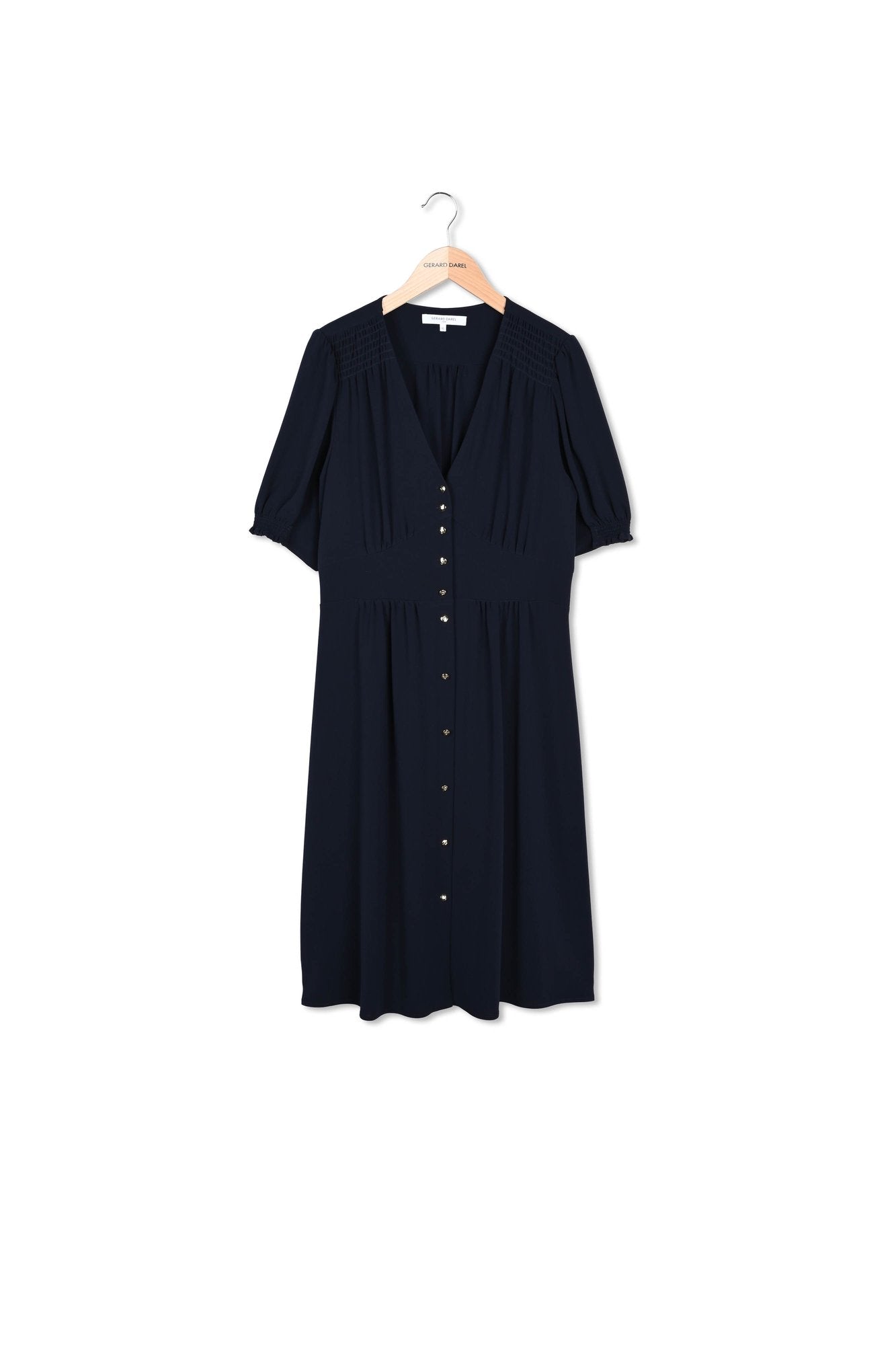 Robe cintrée à boutons dorés - PIA Faume - seconde main