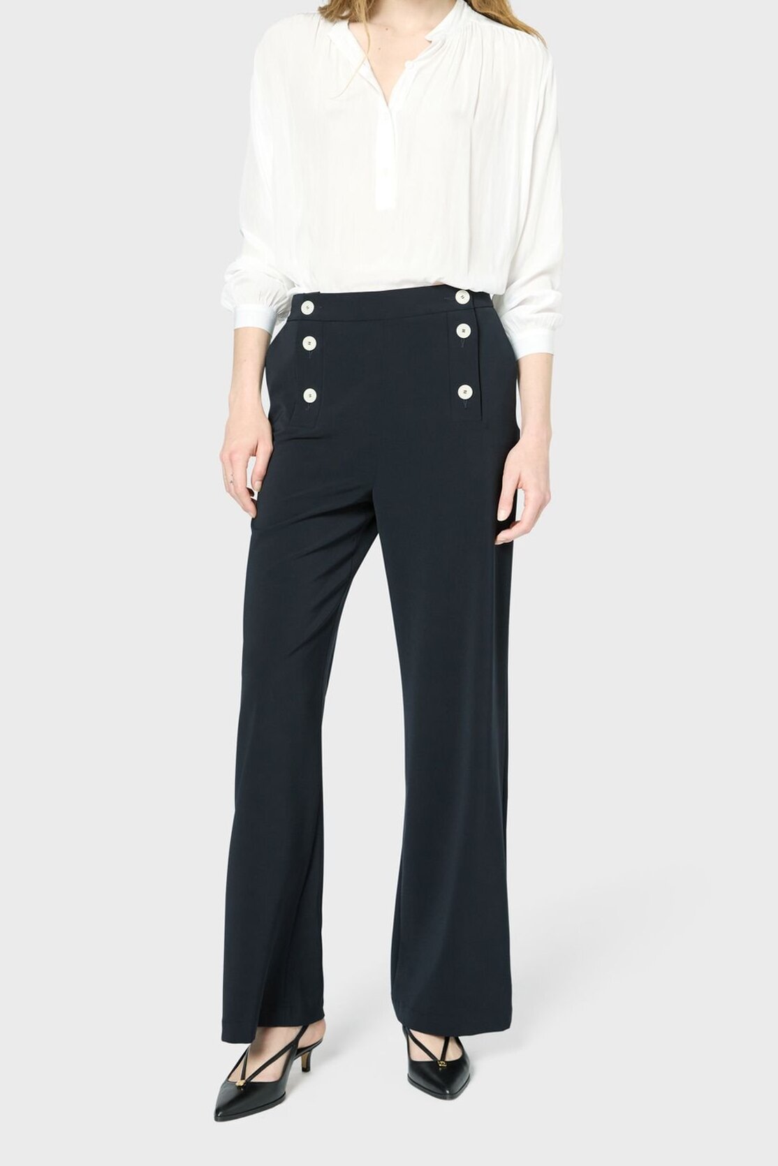 Pantalon fluide à pont - LAURIANE Faume - seconde main