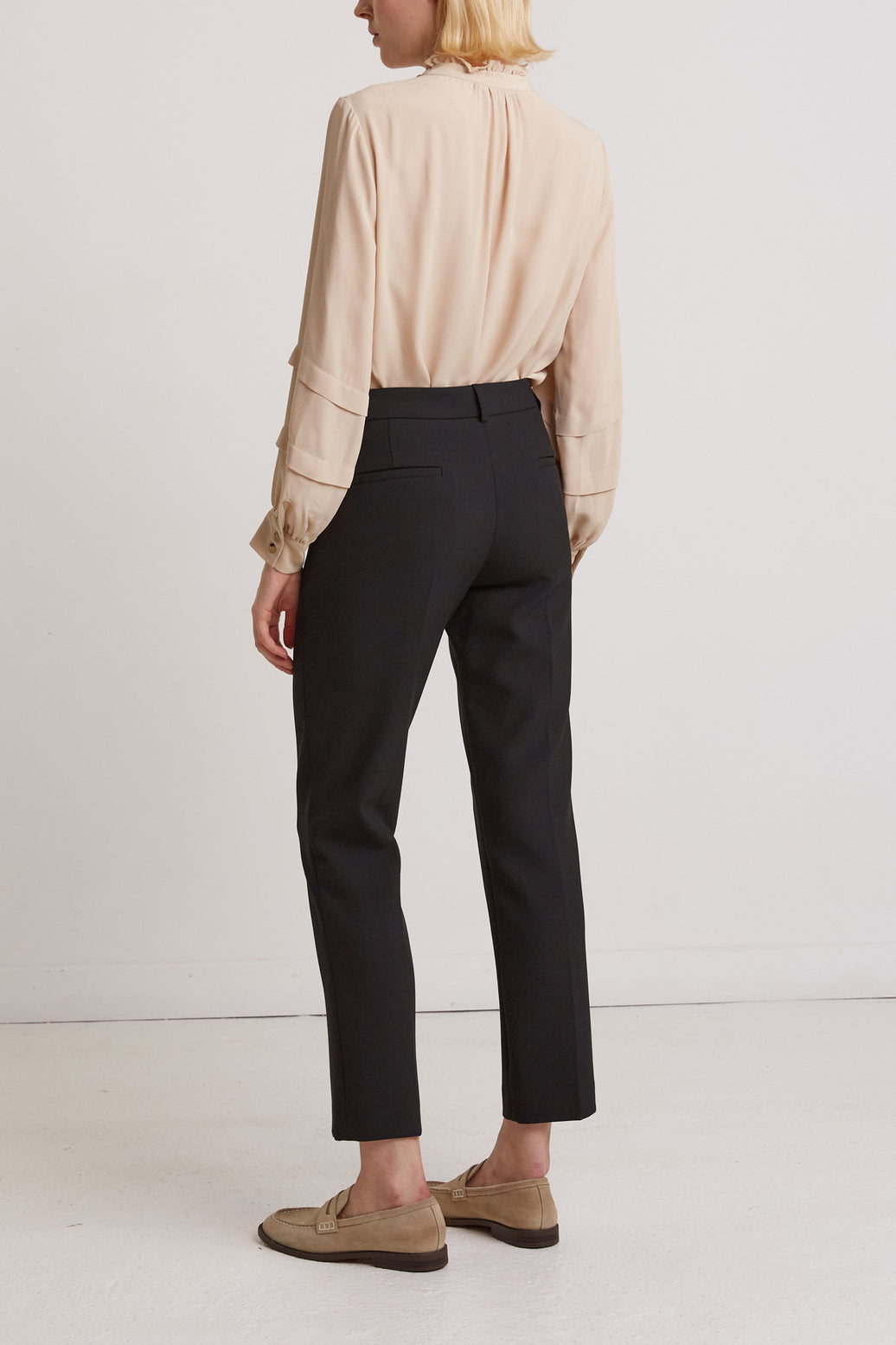 Pantalon tailleur à fermoir doré - EMMILY Faume - seconde main