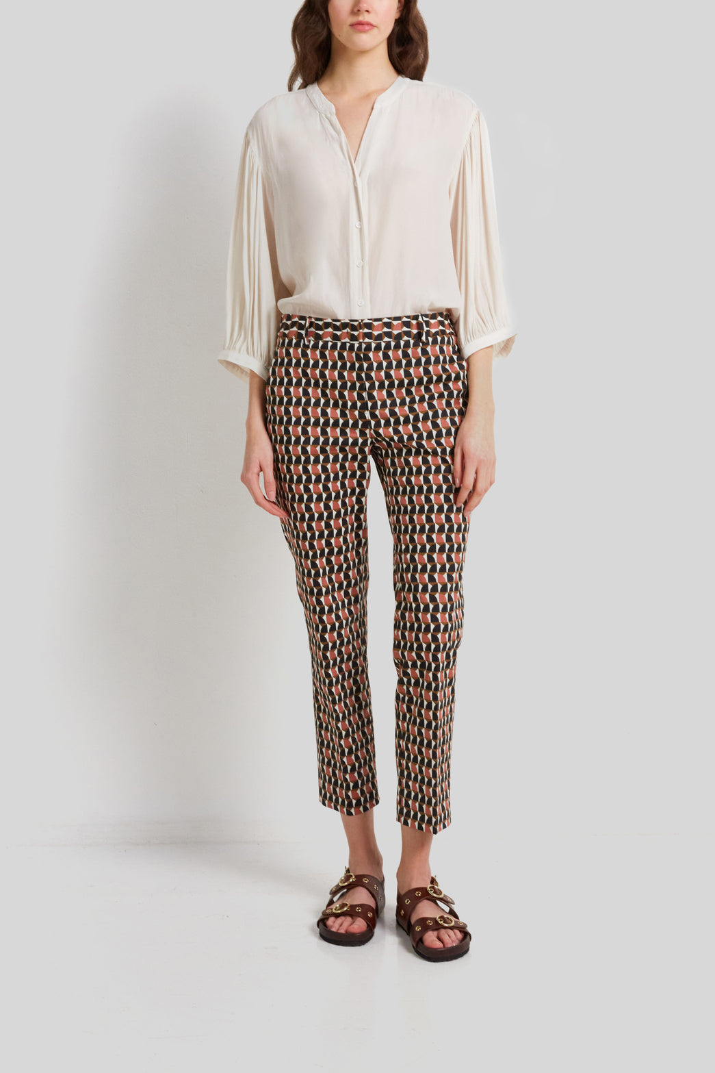 Pantalon Stretch à motif fantaisie - ELAZAR Faume - seconde main