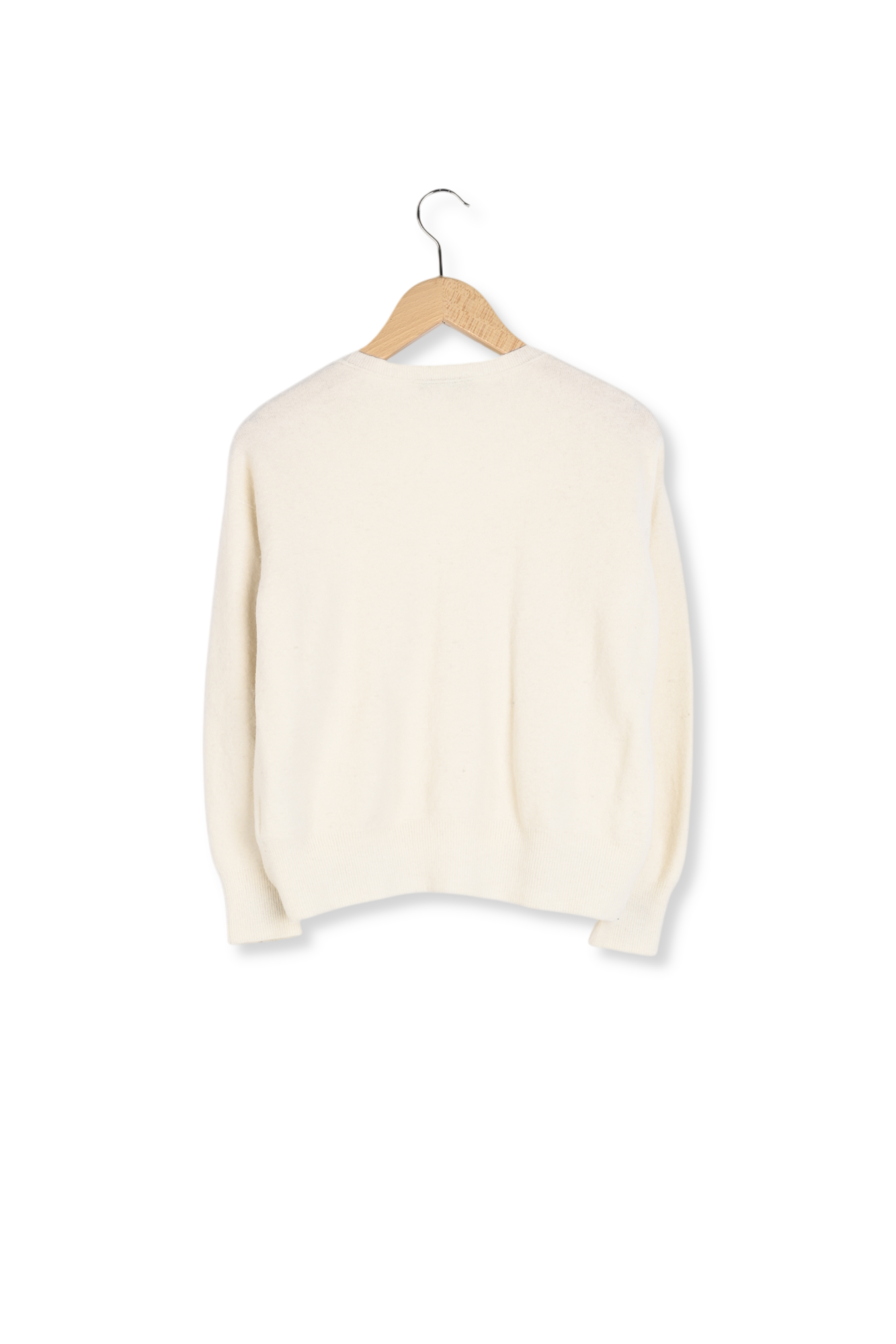 Pull V uni laine douce - LÉONIE Faume - seconde main