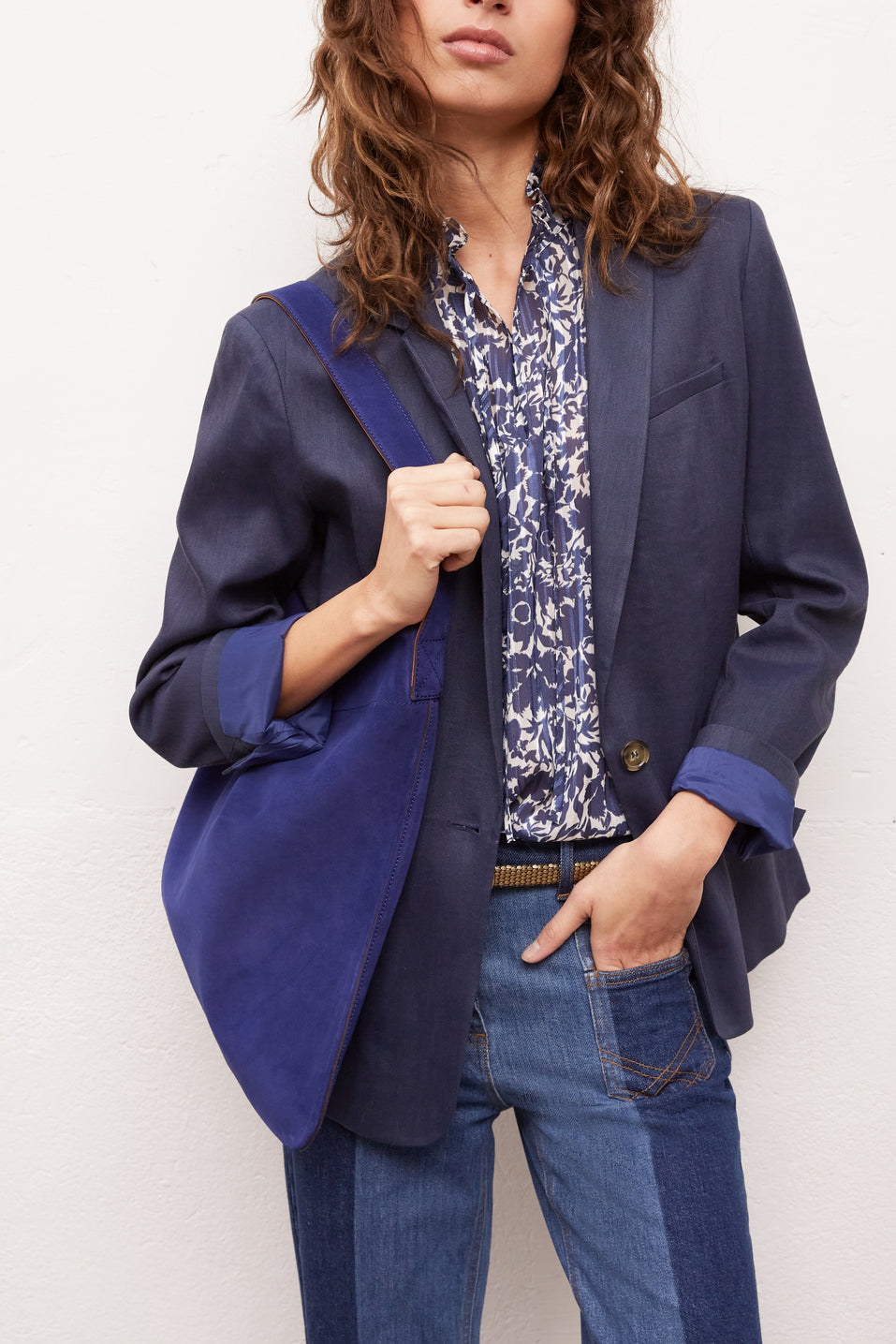 ANTONELLA - Veste de tailleur en lin Faume - seconde main