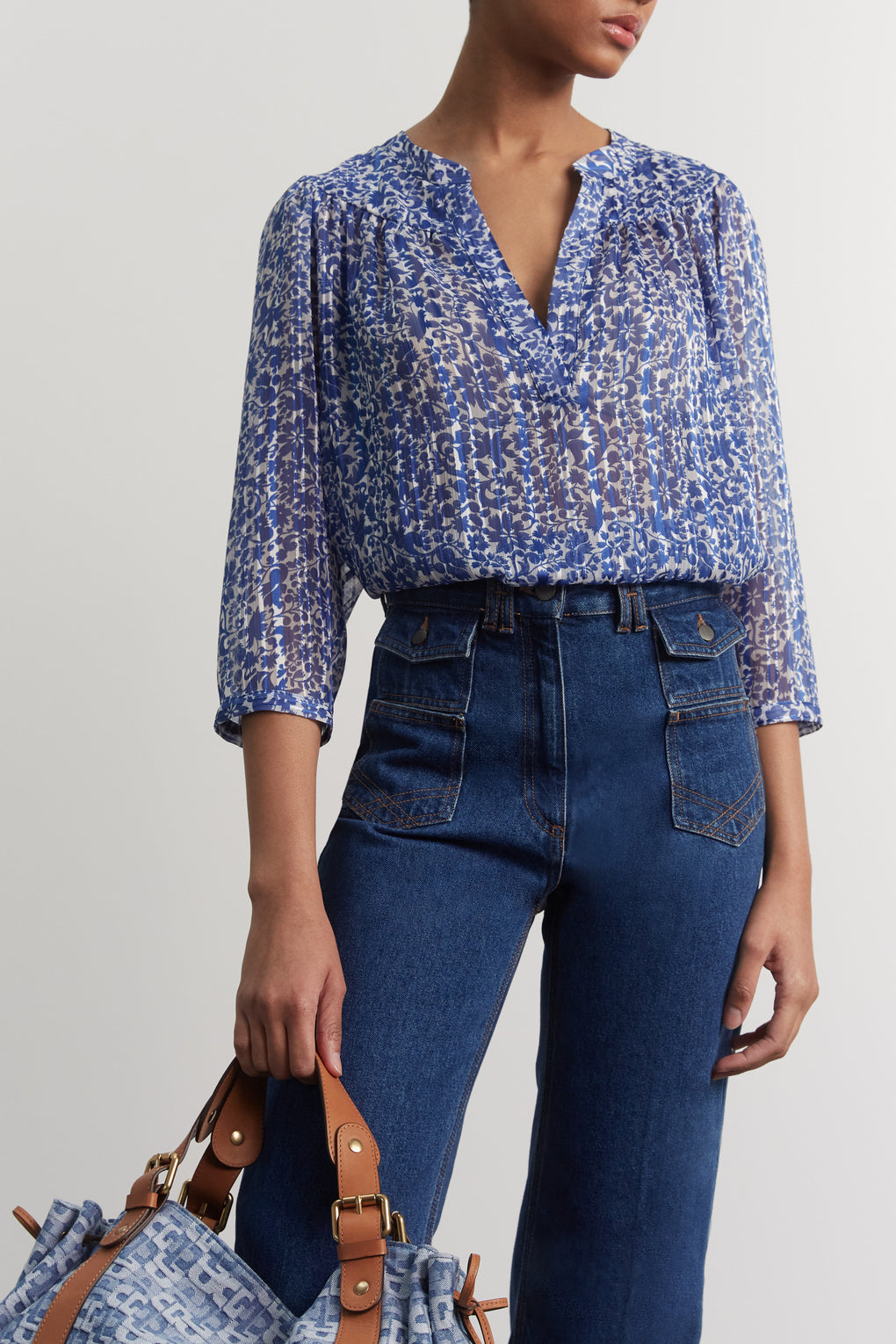 Blouse en mousseline - COCO Faume - seconde main
