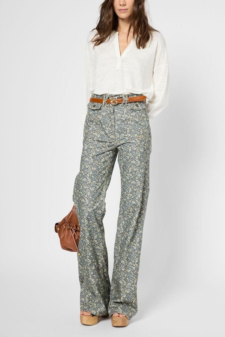 T-shirt tunisien en lin - GRETTA Faume - seconde main