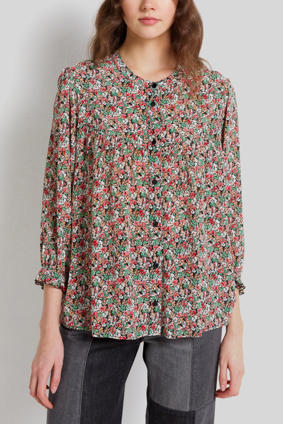 Chemise fluide à motif floral - CYBILLE Faume - seconde main