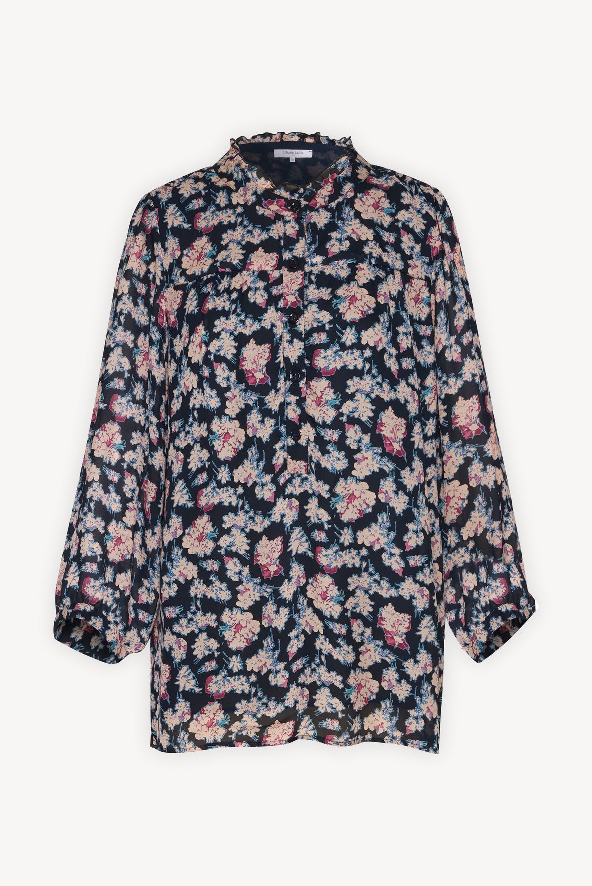 Blouse fluide à l'imprimé floral - CAMELLIA Faume - seconde main