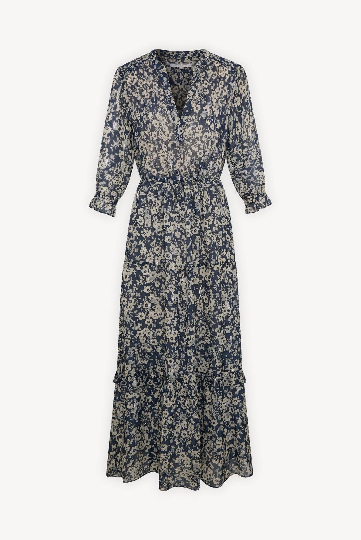 Robe fleurie et fils Lurex - JASMINE Faume - seconde main