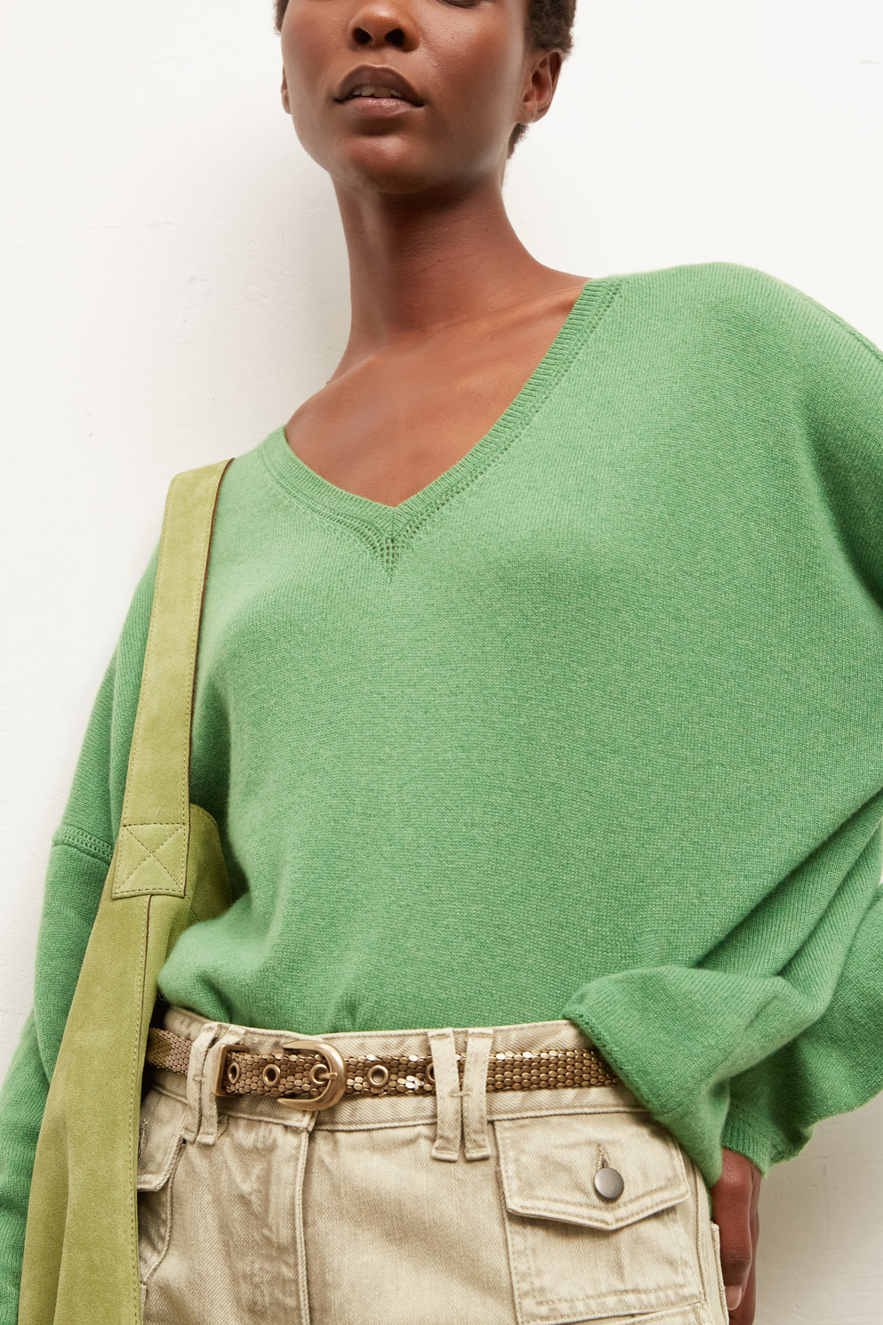 EDEN - Pull V loose en cachemire Faume - seconde main