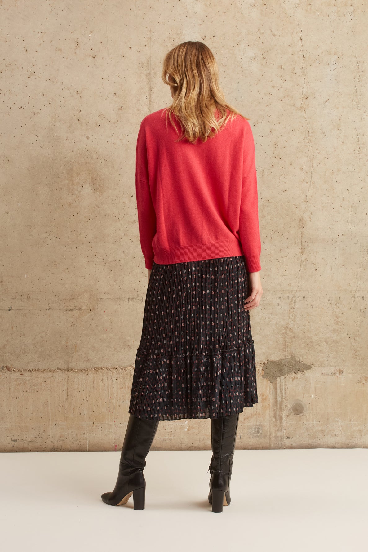 Pull col rond en cachemire - LILLIA Faume - seconde main