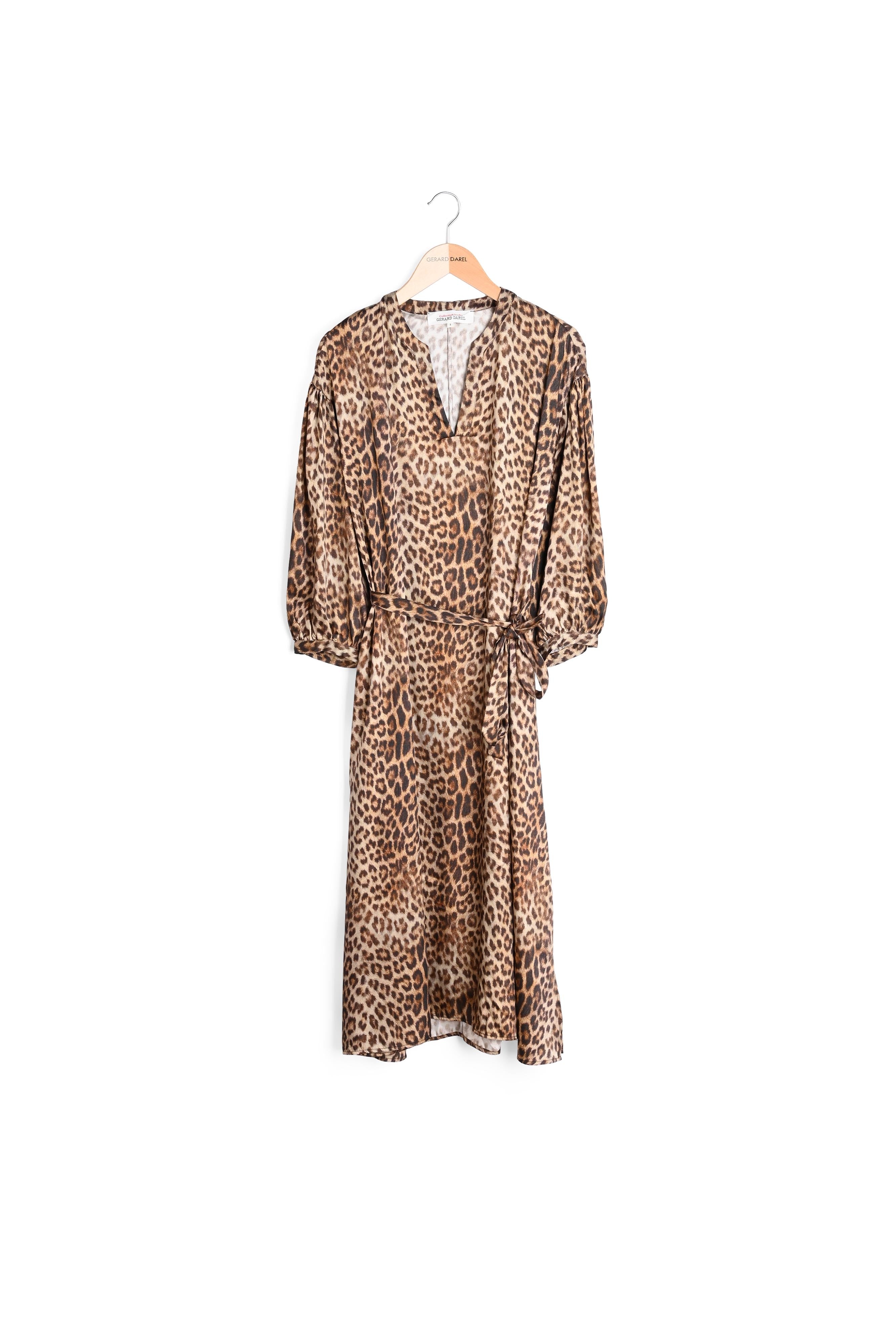 Robe longue esprit tunique à imprimé léopard - JULIAN Faume - seconde main