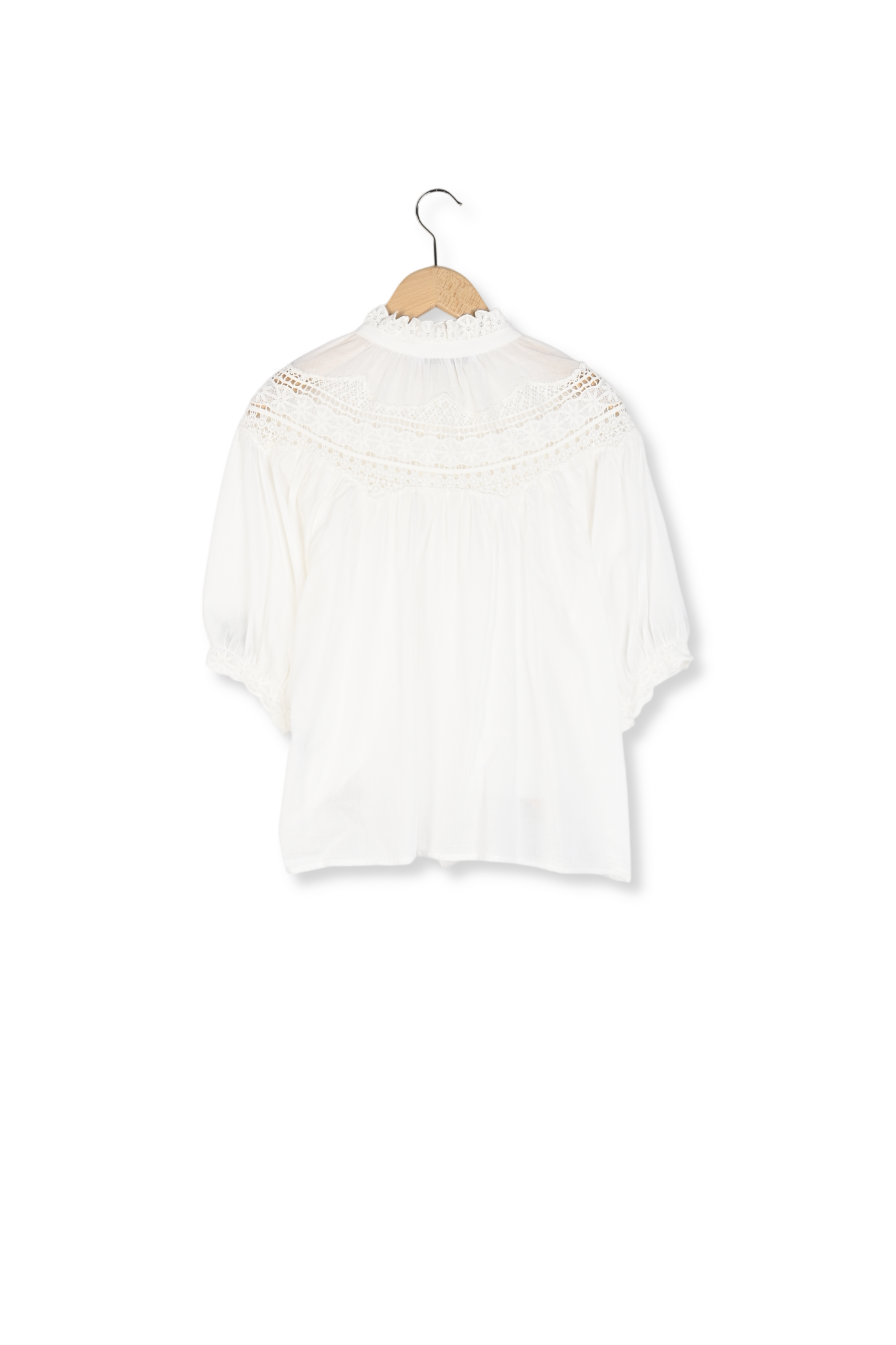 Chemise à broderies en coton - UMBER Faume - seconde main