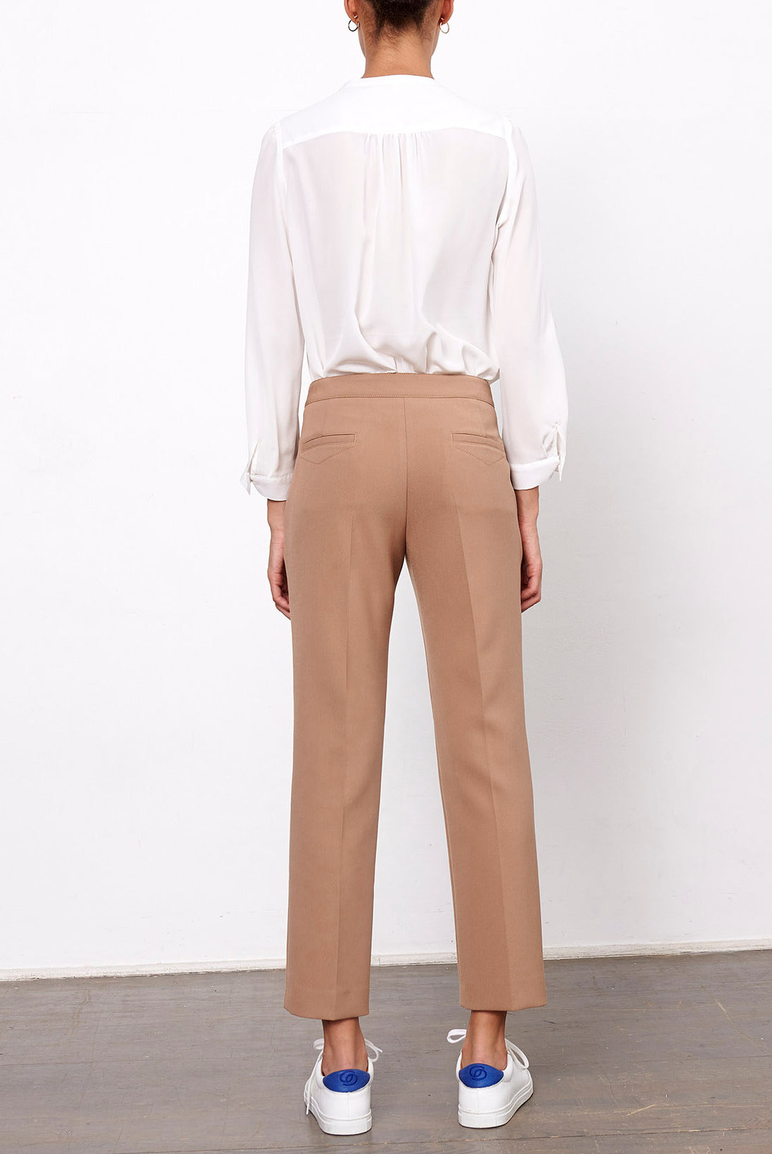 LYSON - Pantalon droit 7/8 en coton épais Faume - seconde main