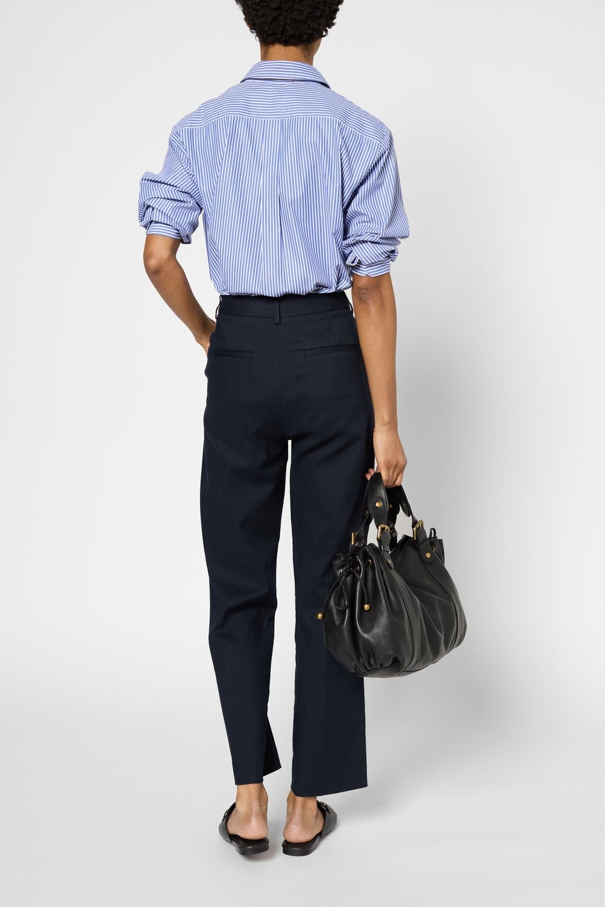 Pantalon 7/8 en coton à ceinture - LUVA Faume - seconde main