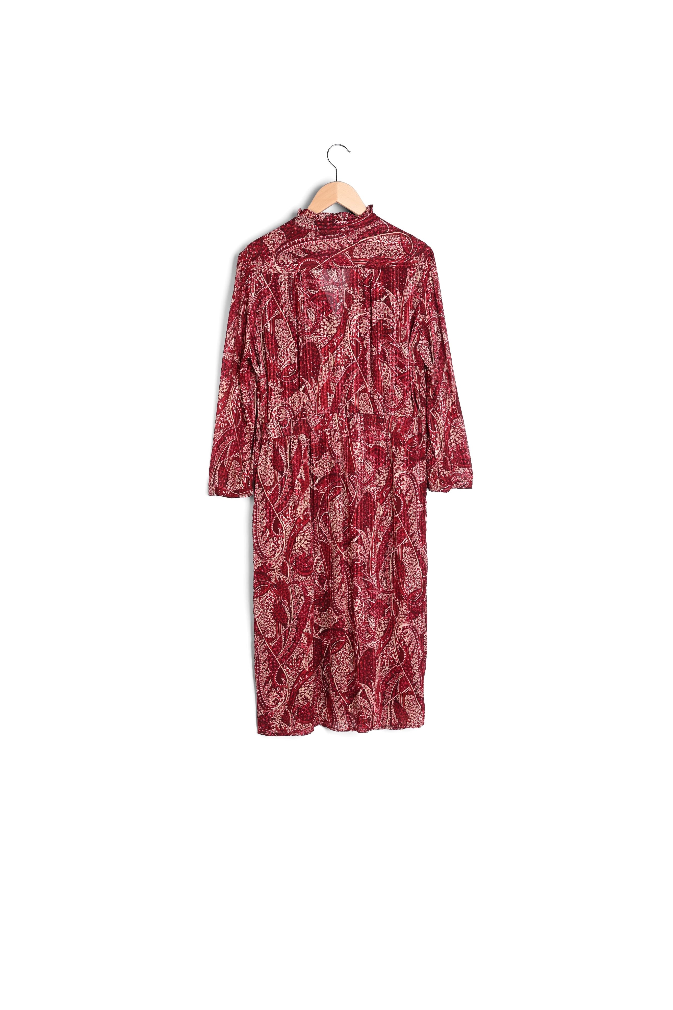 Robe mi-longue à l'imprimé cachemire - JUDITH Faume - seconde main
