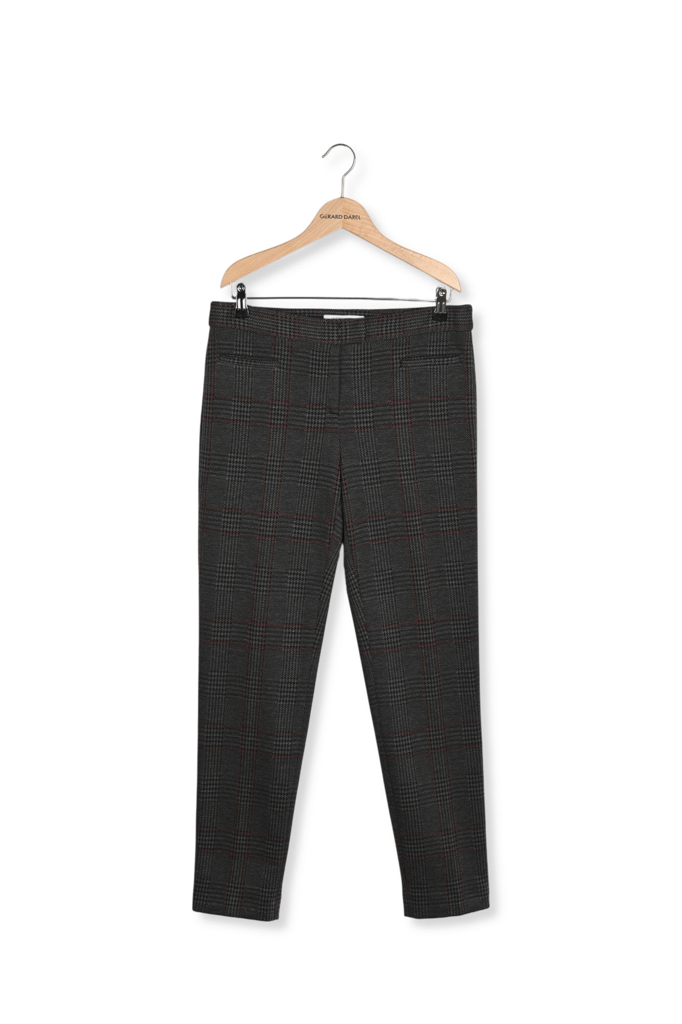 Pantalon droit Stretch à carreaux - ELIOTT Faume - seconde main