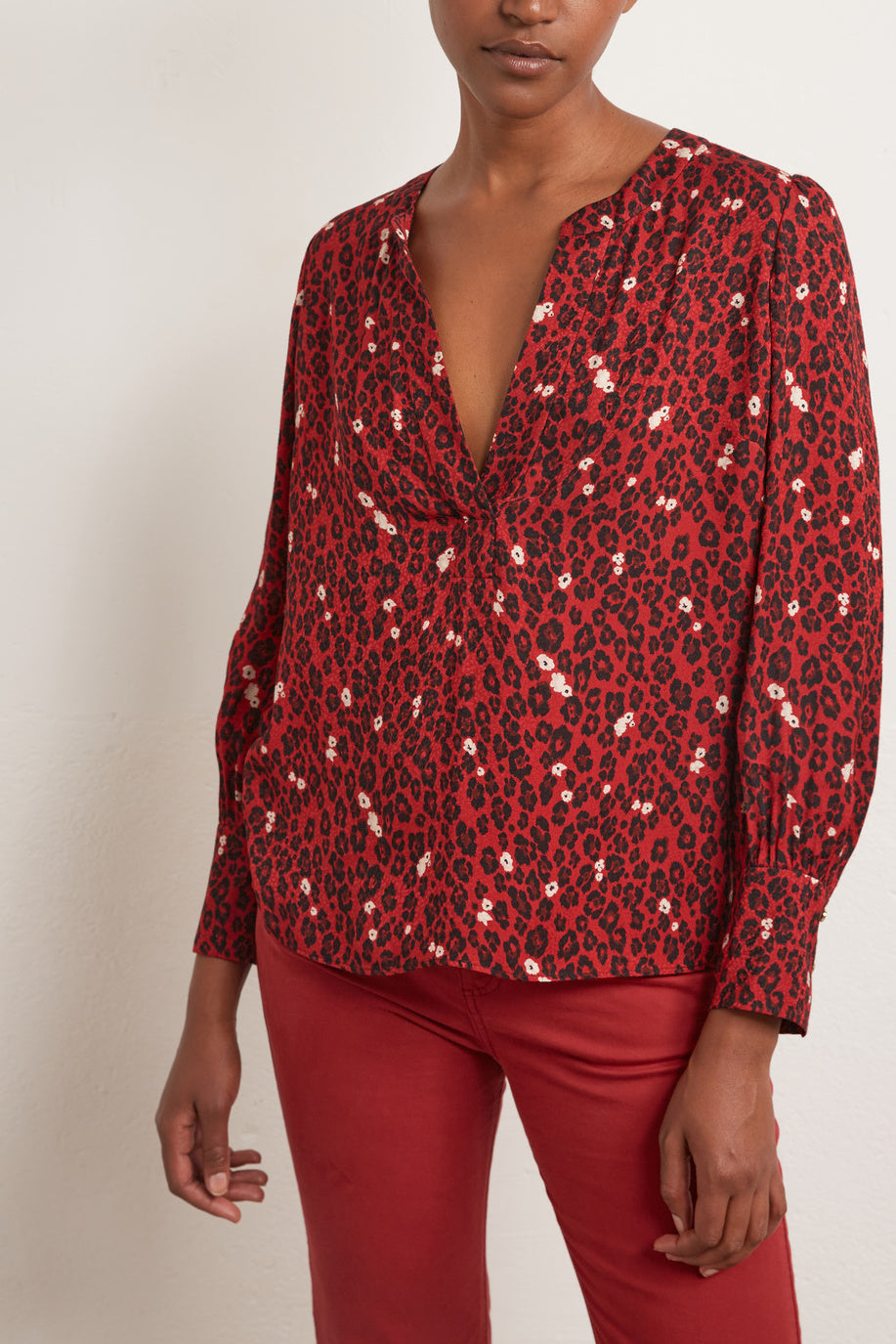 Anais - Blouse à encolure tunisienne Faume - seconde main