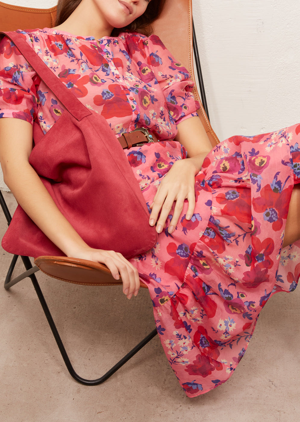 LICCIA - Jupe portefeuille à volant Faume - seconde main