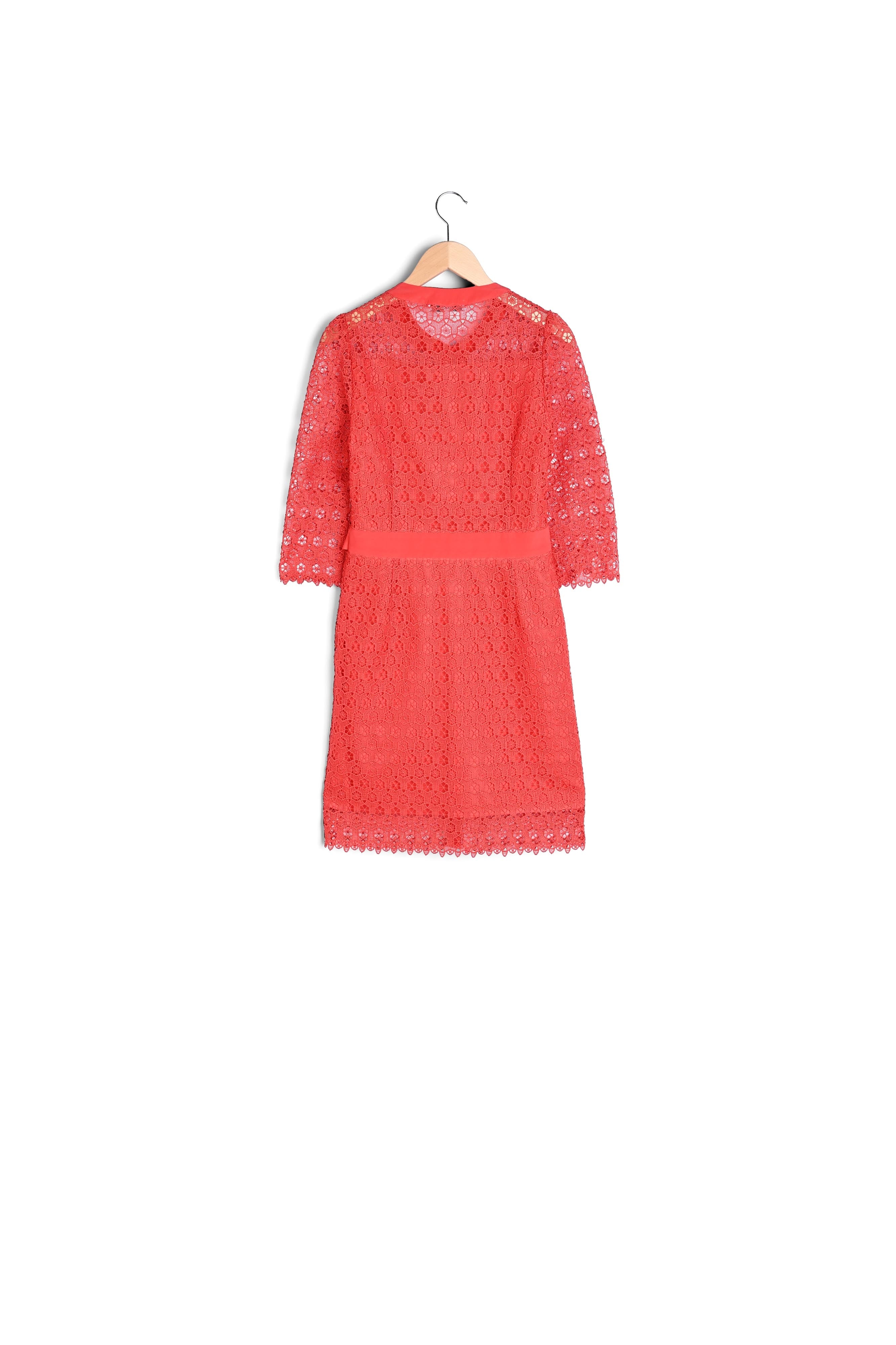 SANTANA - Robe-chemise courte à nouer Faume - seconde main