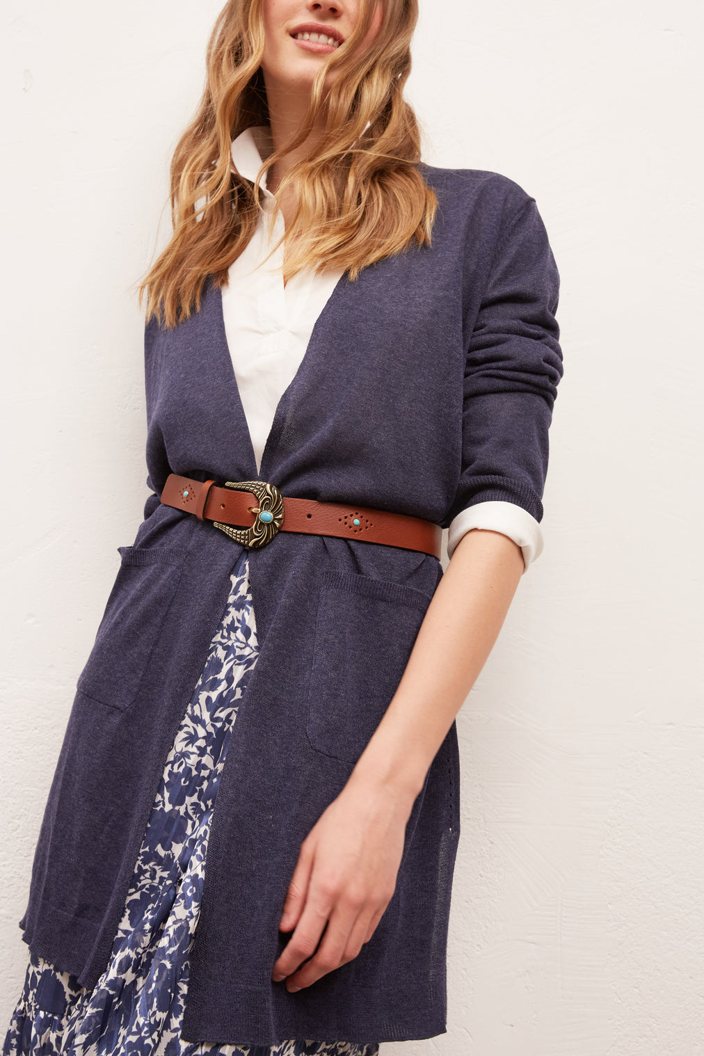 ELYANNA - Gilet long et ultra-fin Faume - seconde main